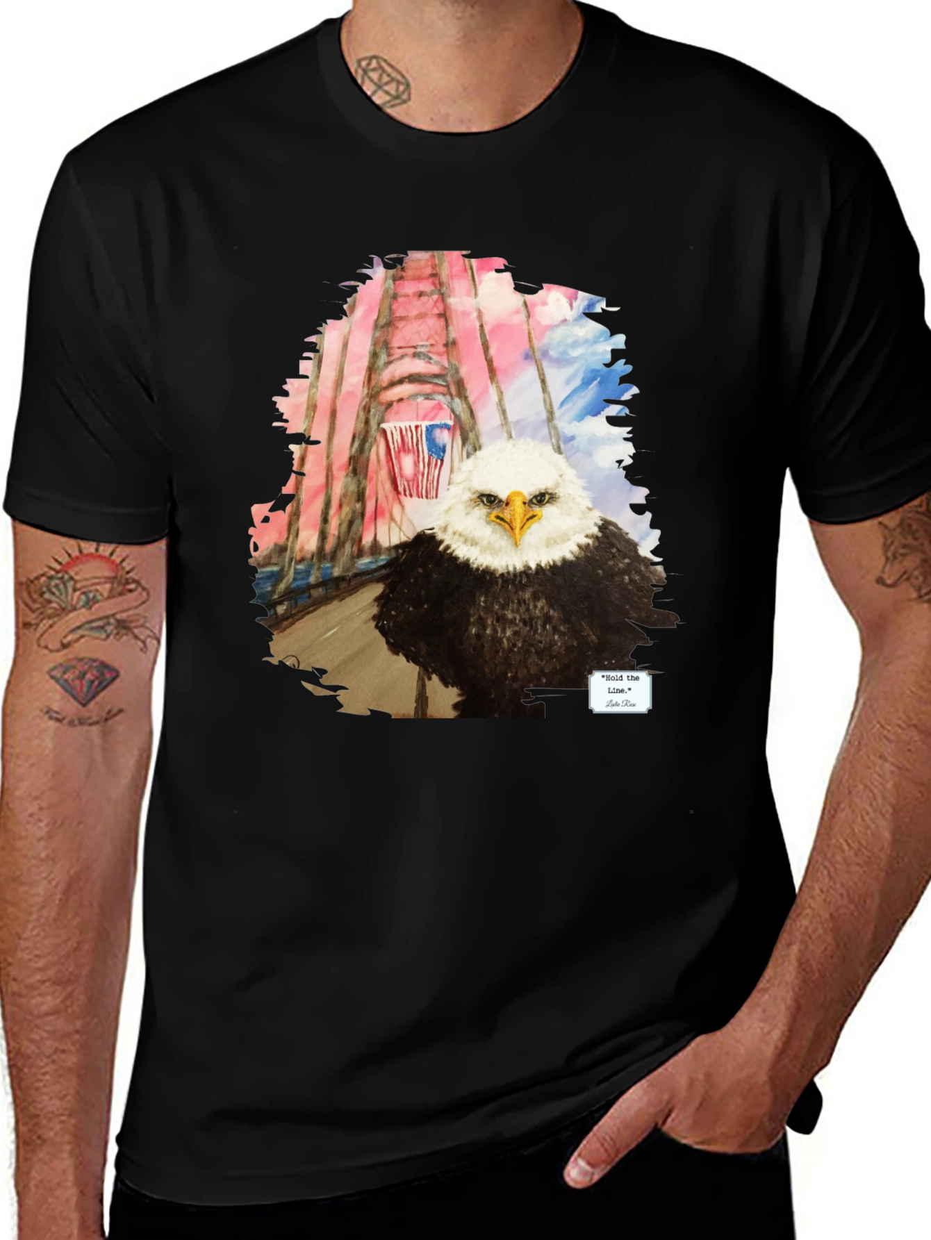 Bald Eagle Graphic Tee - Patriotic USA T-Shirt