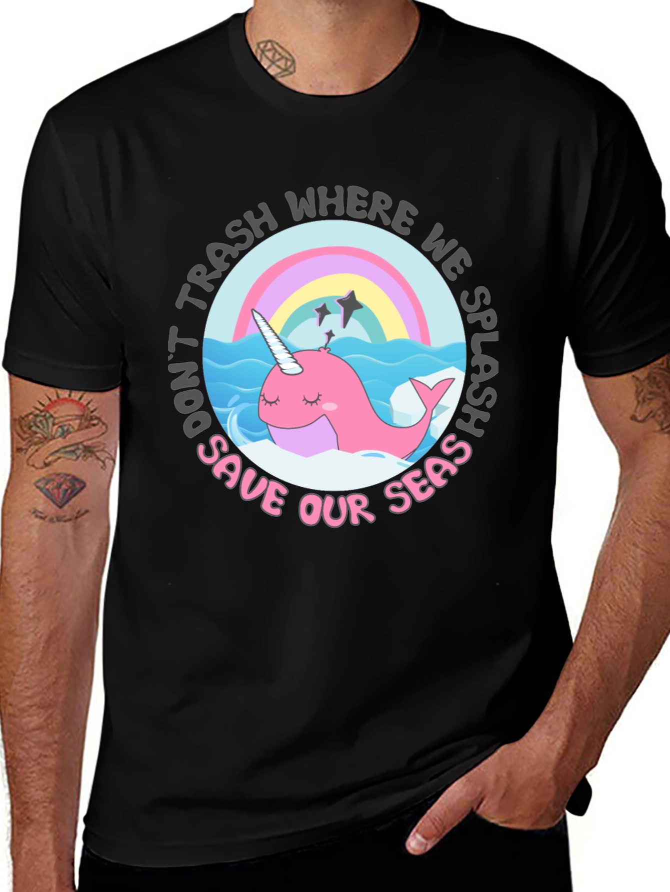 Variant 23 of Save Our Seas Narwhal T-Shirt