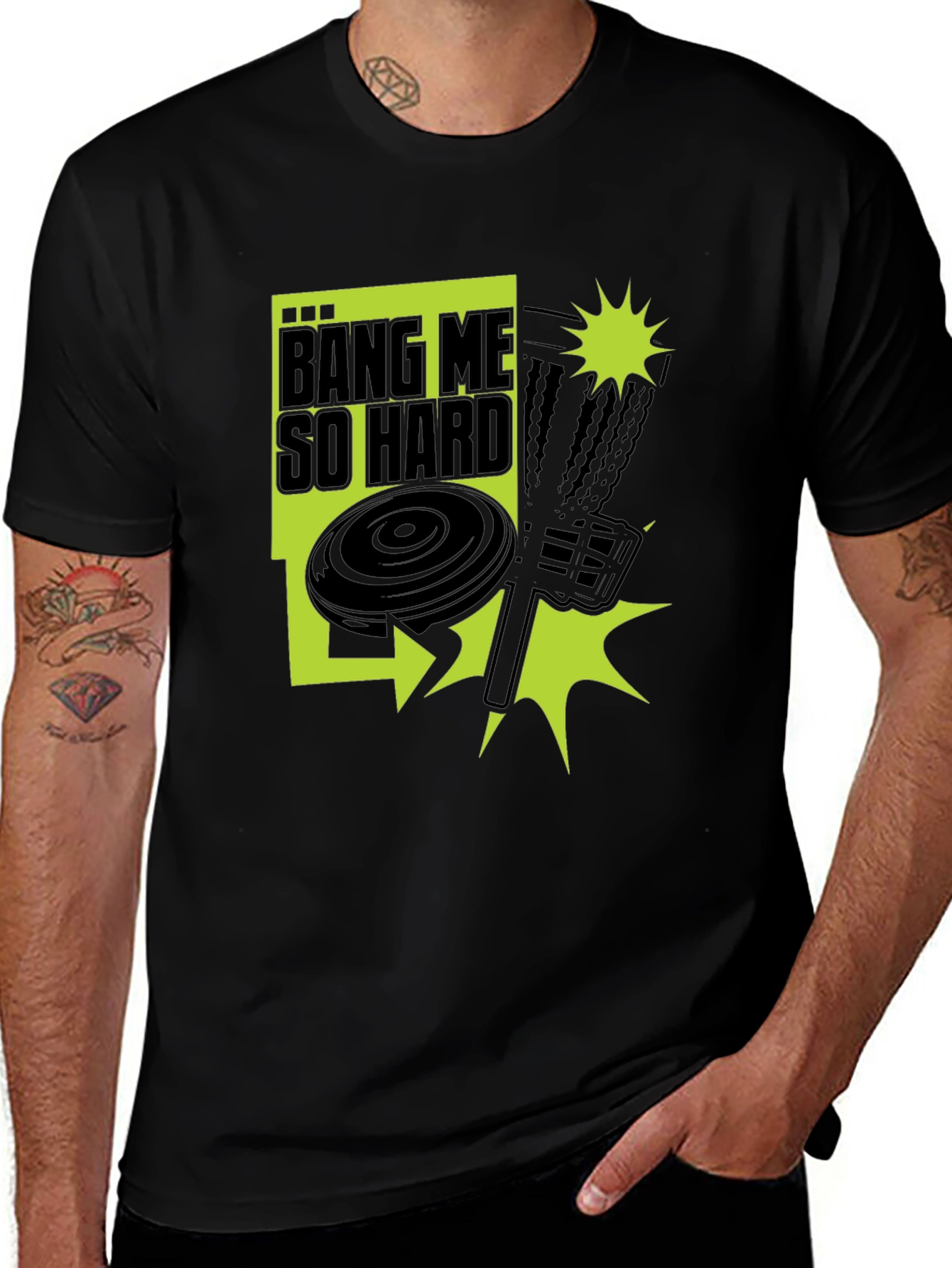Variant 21 of Bäng Me So Hard Disc Golf Graphic Tee