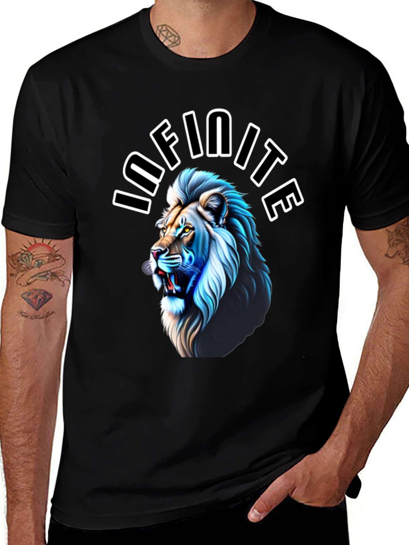 Variant 8 of Infinite Lion Graphic Tee