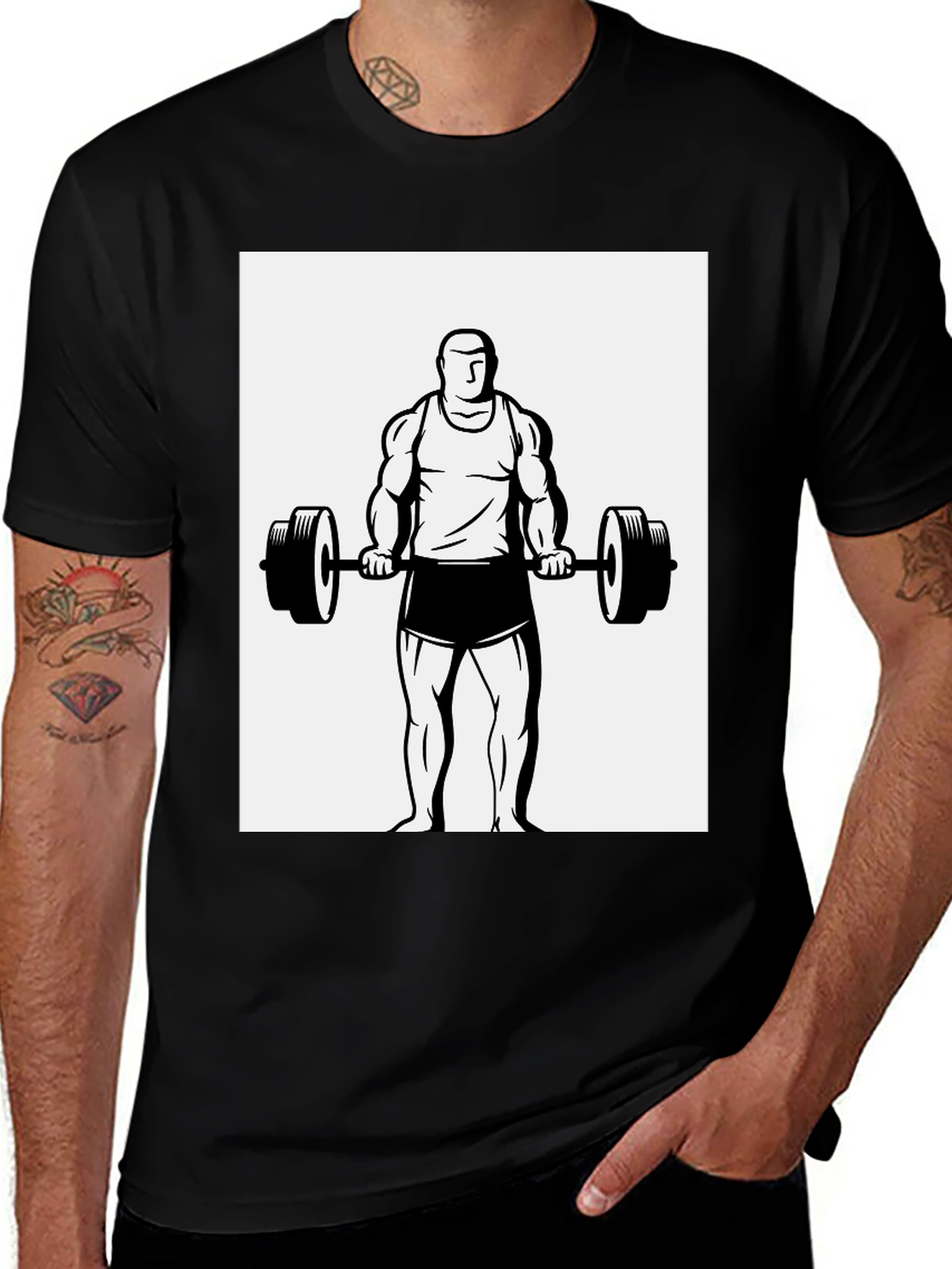 Variant 22 of Weightlifter Graphic T-Shirt