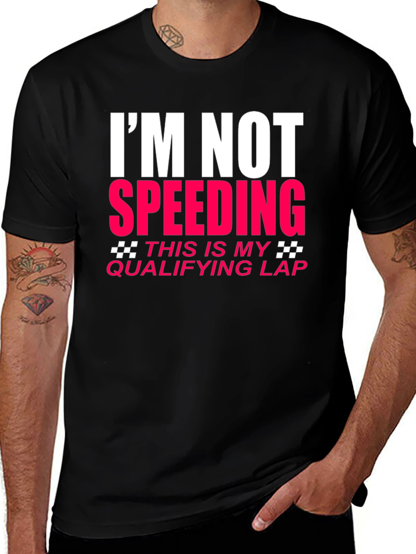 Variant 19 of I'm Not Speeding Qualifying Lap T-Shirt
