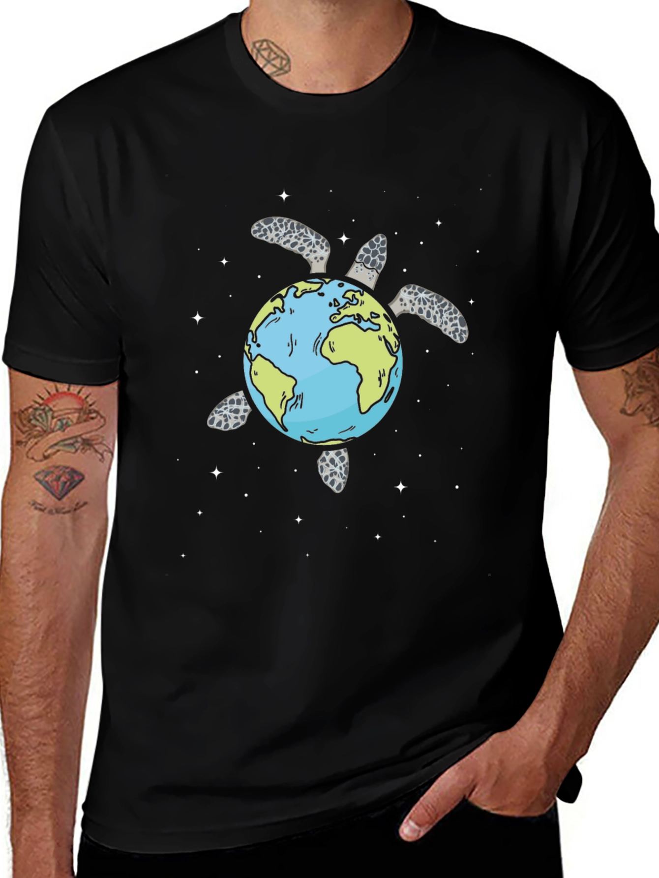 Variant 23 of Earth Turtle Graphic Tee