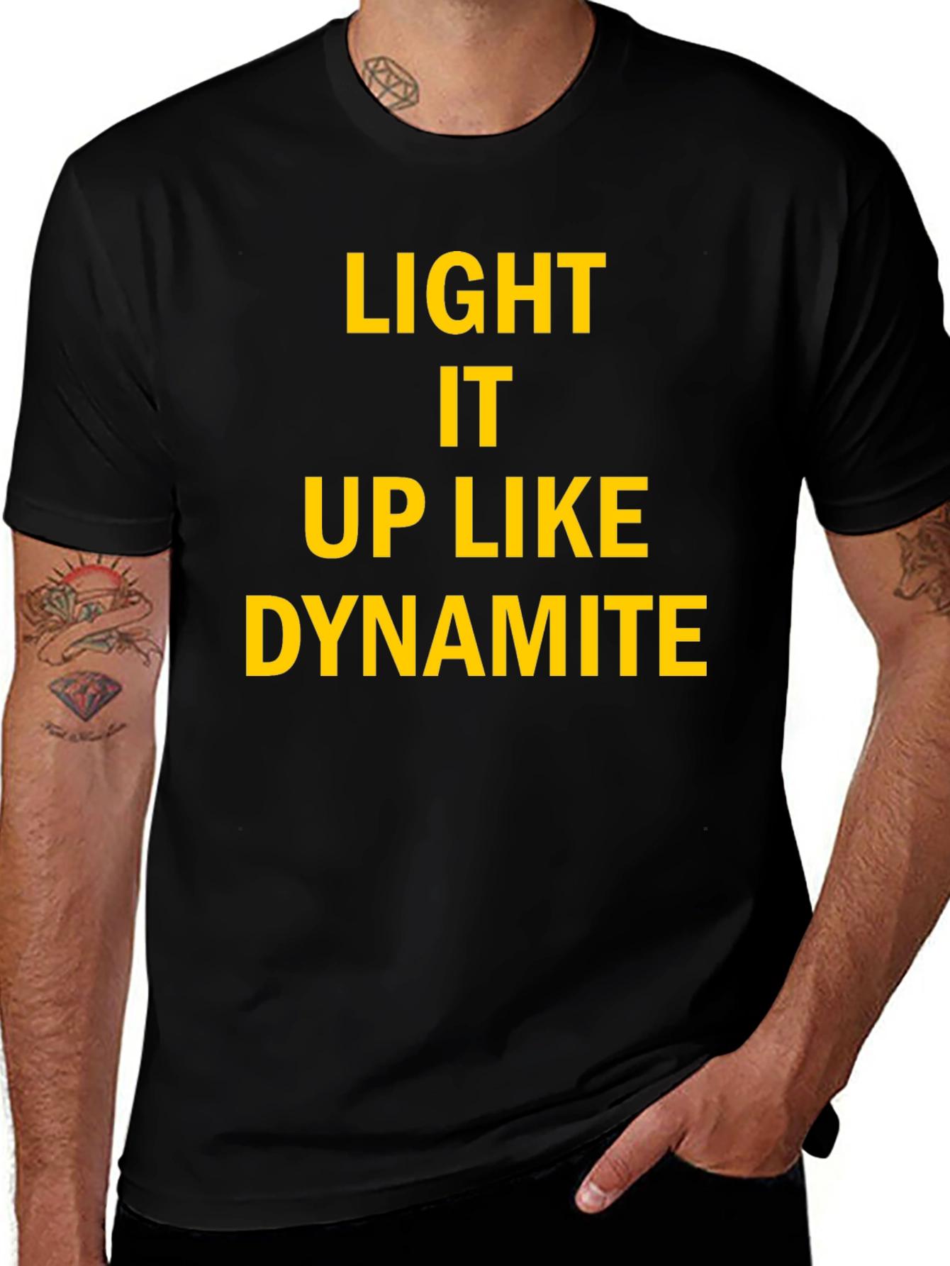 Variant 13 of Light It Up Like Dynamite Black T-Shirt