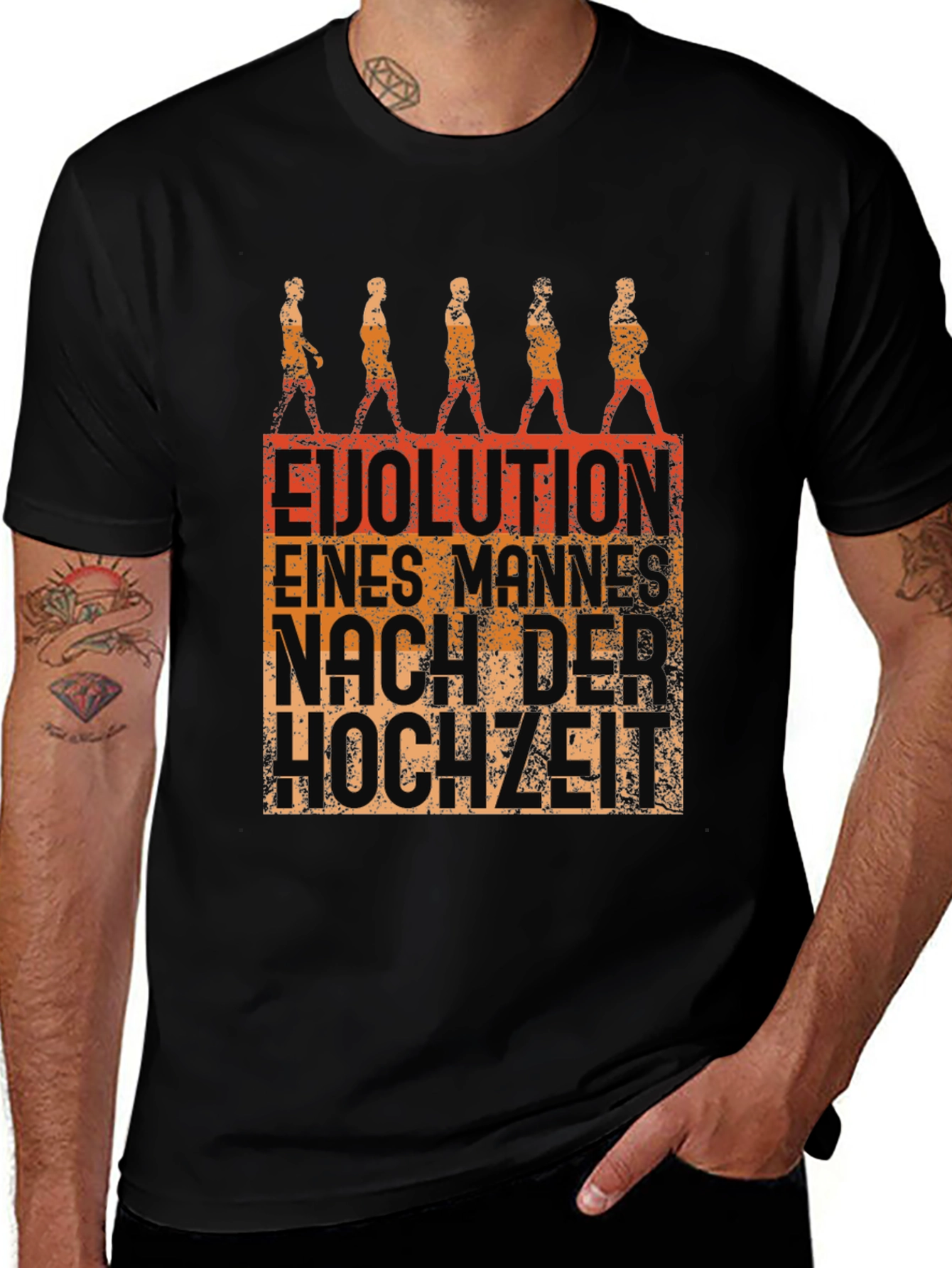Variant 30 of Evolution of Man After Marriage Funny T-Shirt