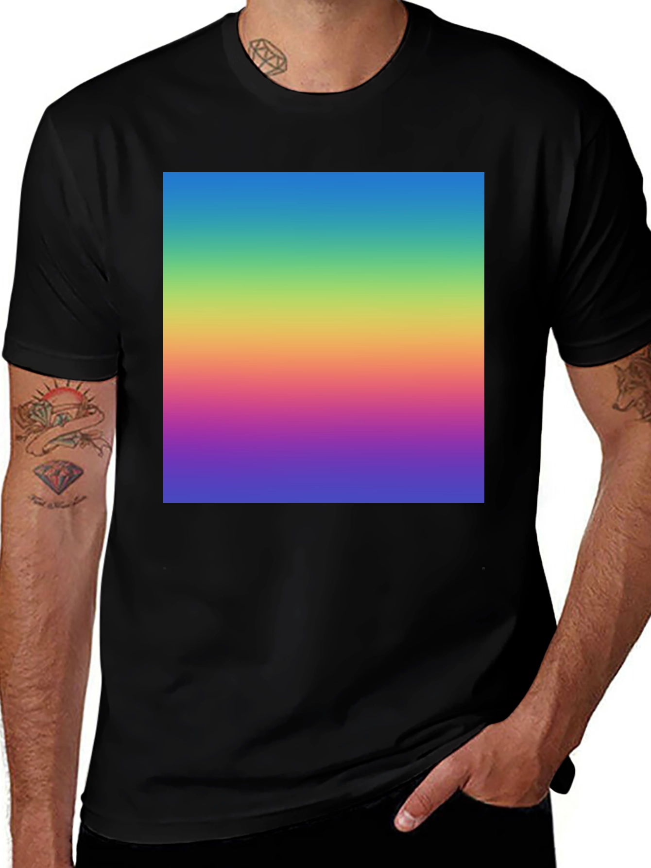Variant 5 of Rainbow Gradient Tee