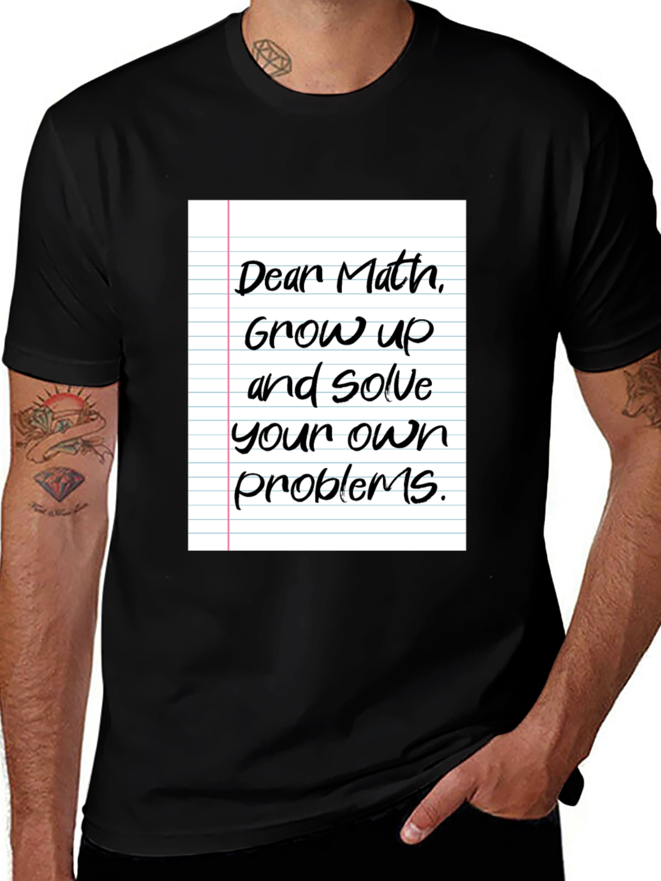 Variant 12 of Funny Math T-Shirt - Solve Your Own Problems!