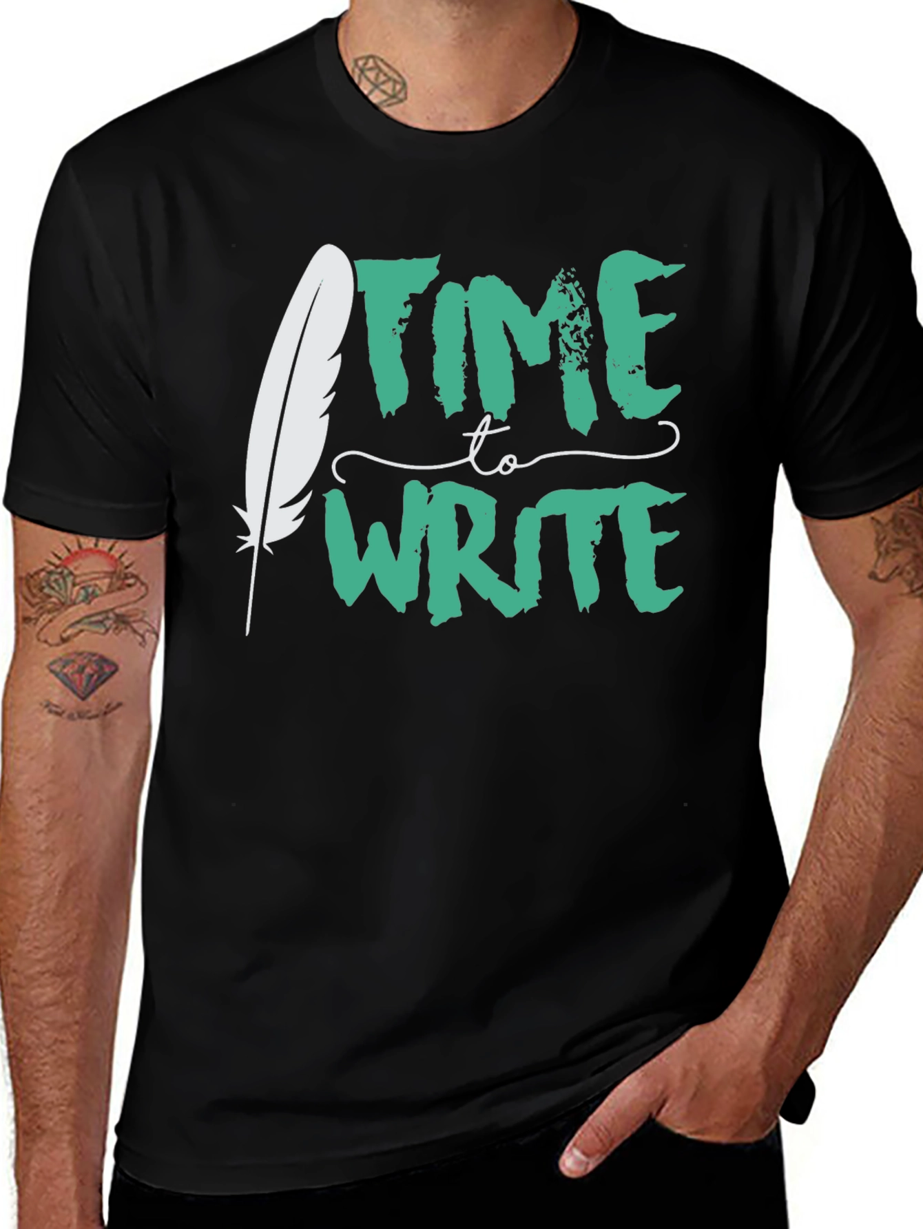 Variant 6 of Time to Write Graphic T-Shirt