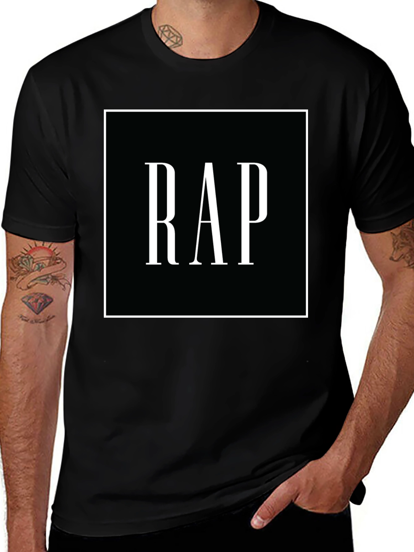 Variant 25 of Rap Graphic T-Shirt - Bold Style