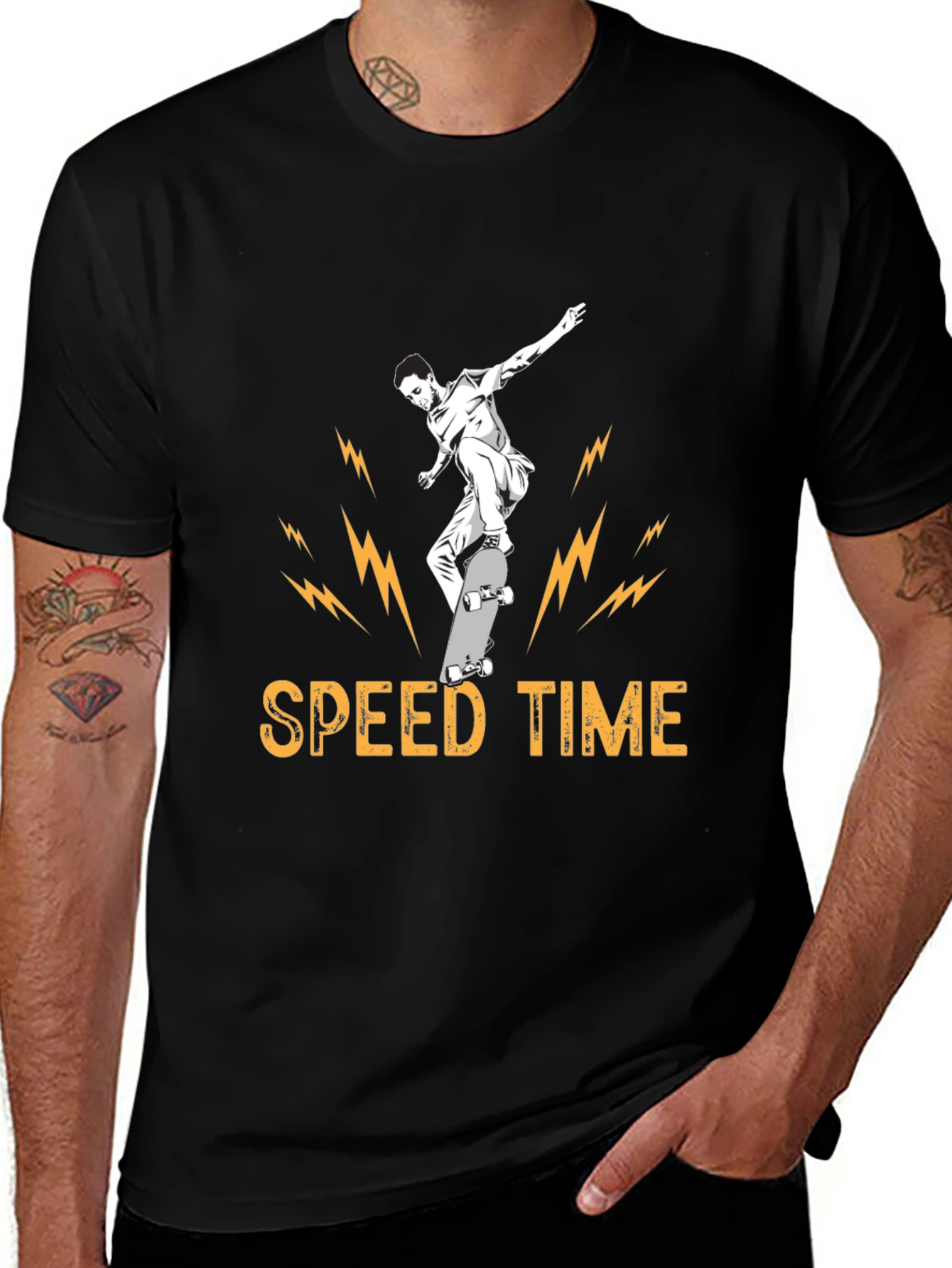 Variant 9 of Speed Time Skateboard Graphic Tee