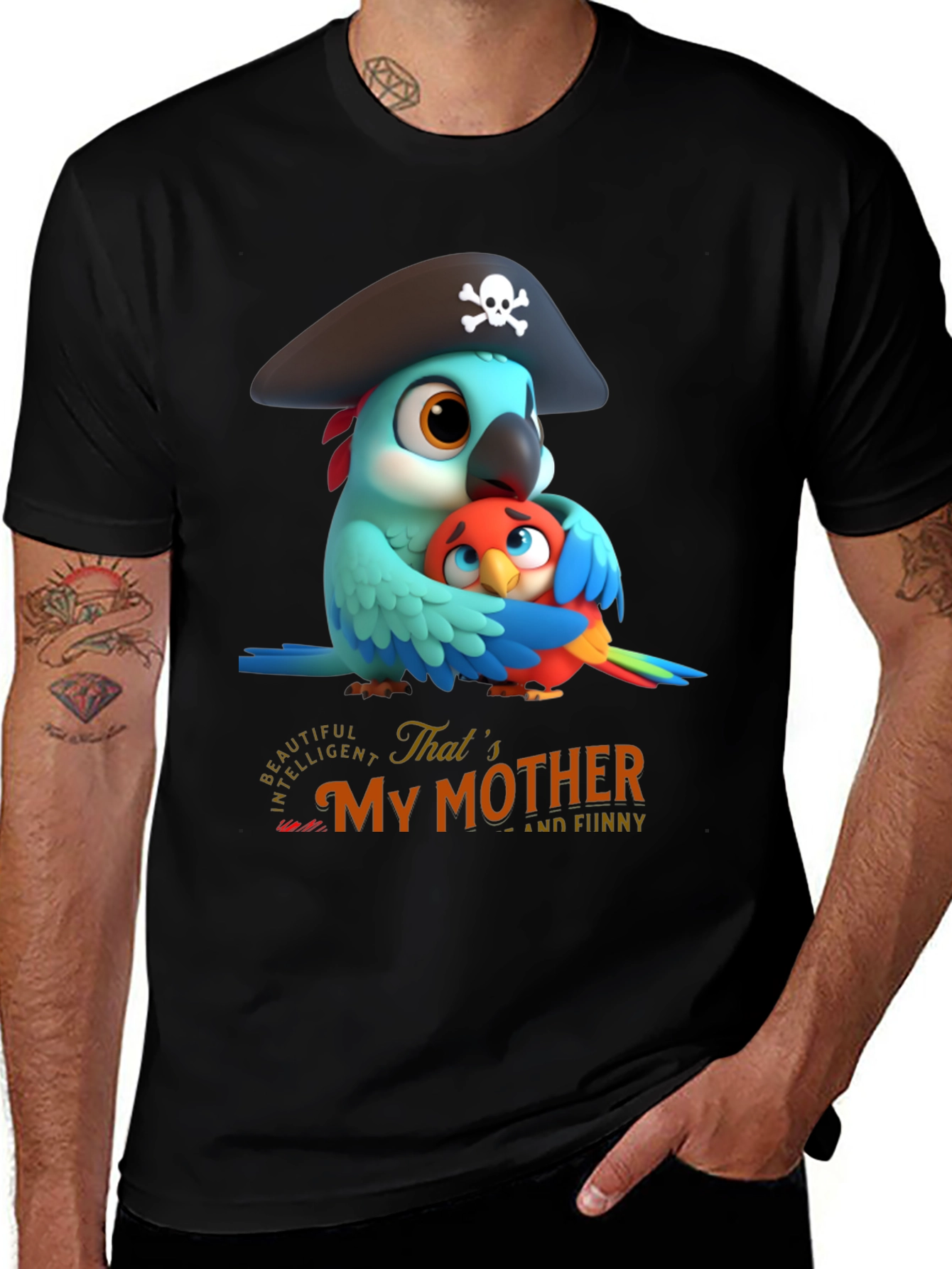 Cute Parrot Mother's Day T-Shirt