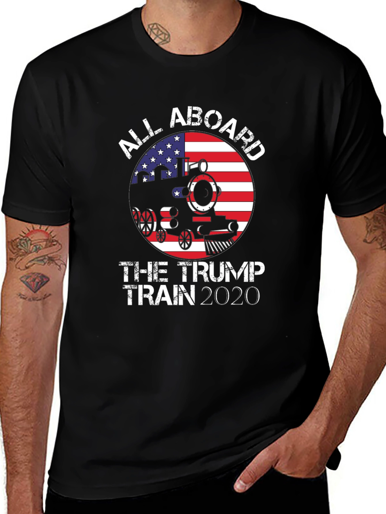 All Aboard Trump Train 2020 T-Shirt