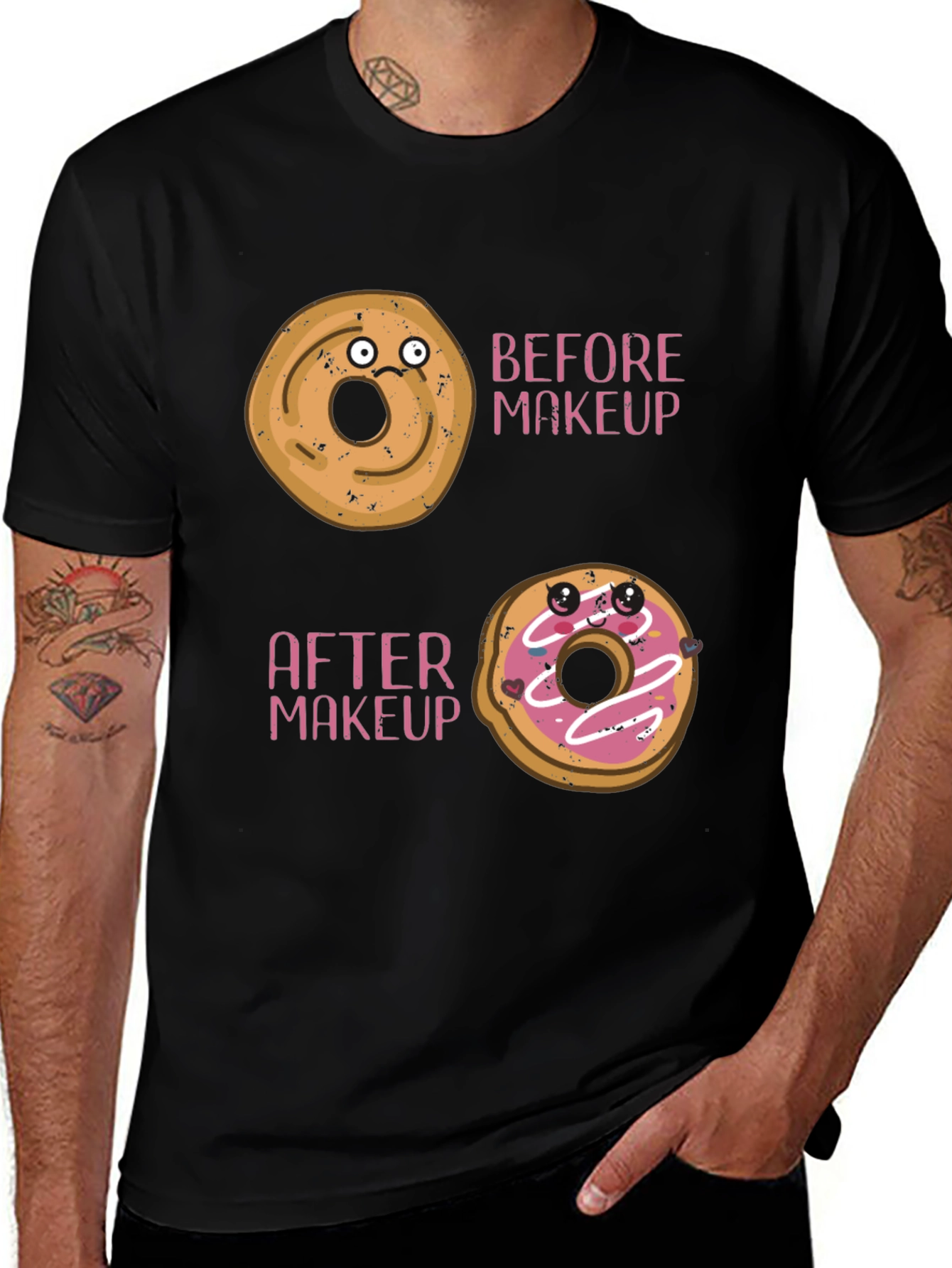 Variant 25 of Funny Donut Makeup T-Shirt