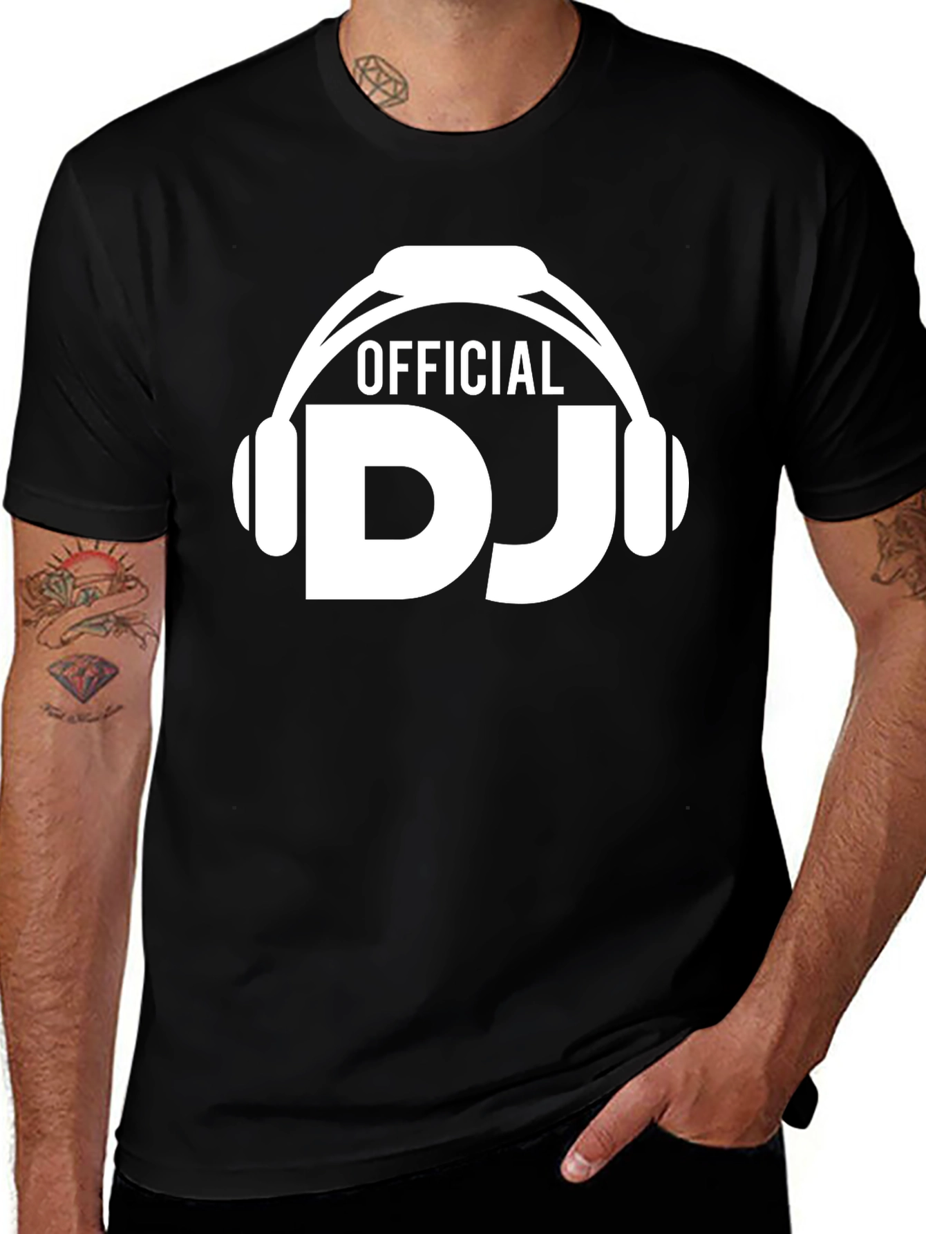 Variant 28 of Official DJ Headphone Graphic T-Shirt