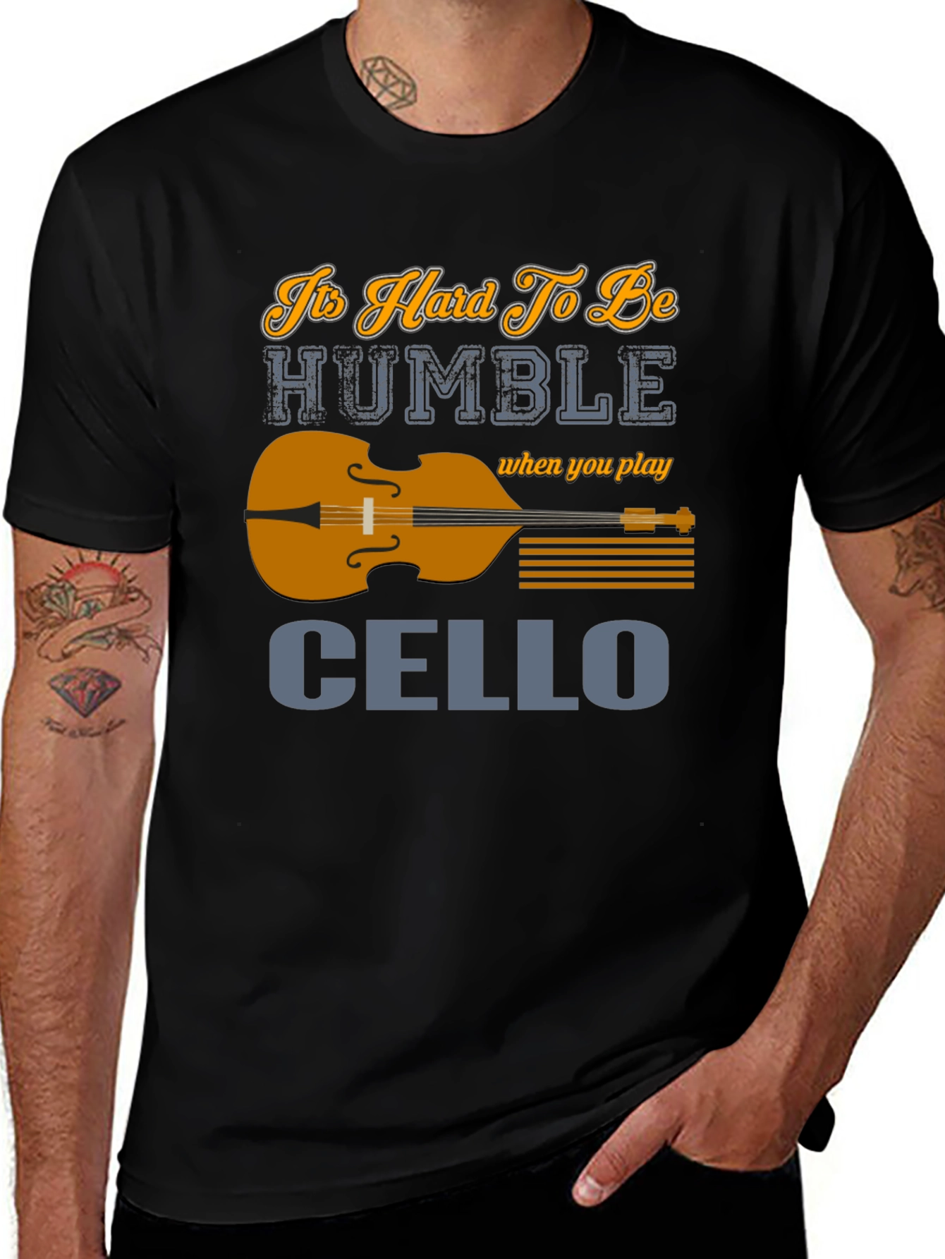 It's Hard To Be Humble Cello Player T-Shirt