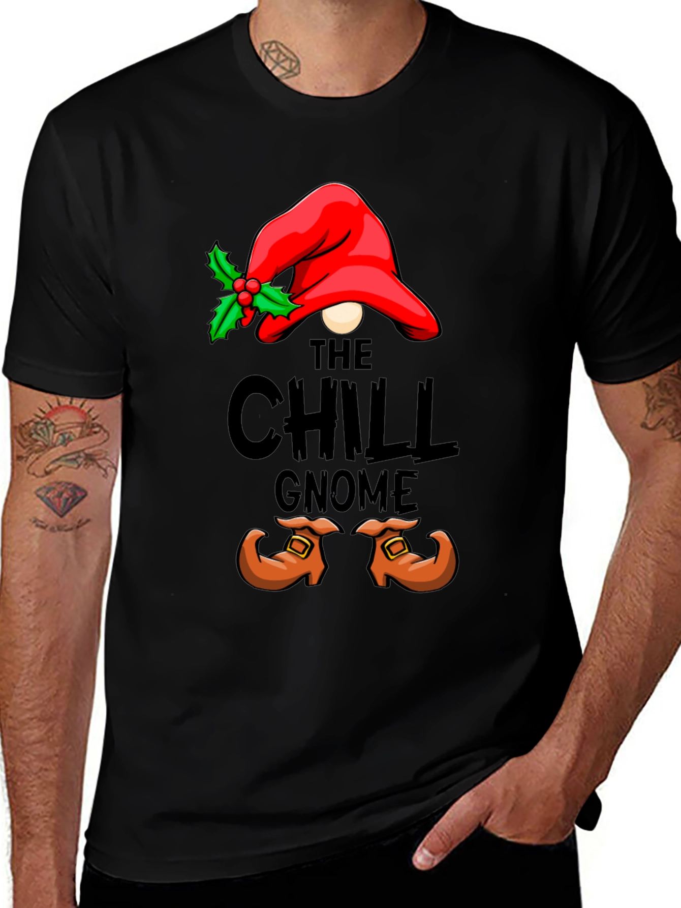 Variant 24 of Chill Gnome Graphic Tee - Holiday Humor