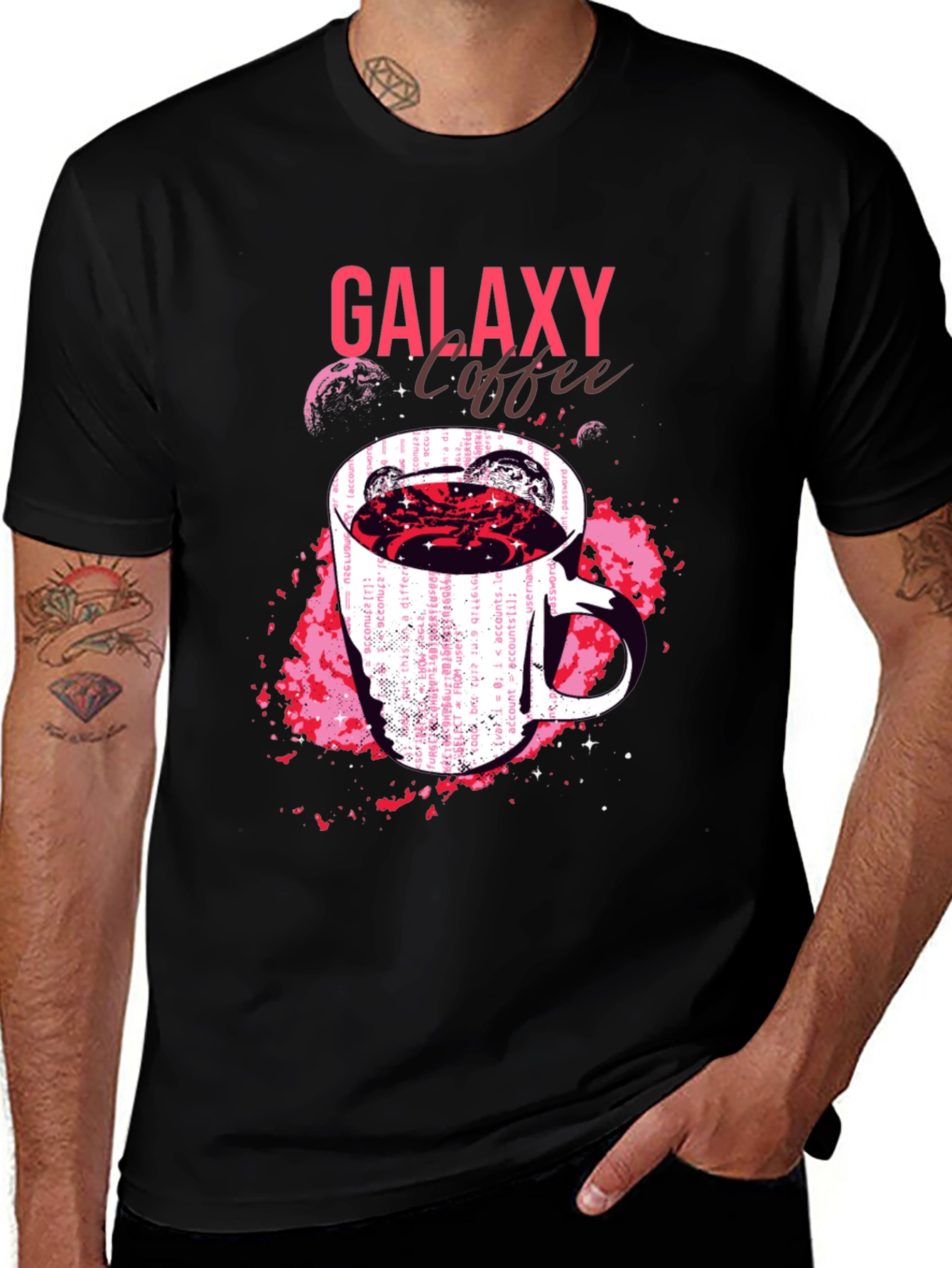 Variant 15 of Galaxy Coffee Graphic T-Shirt
