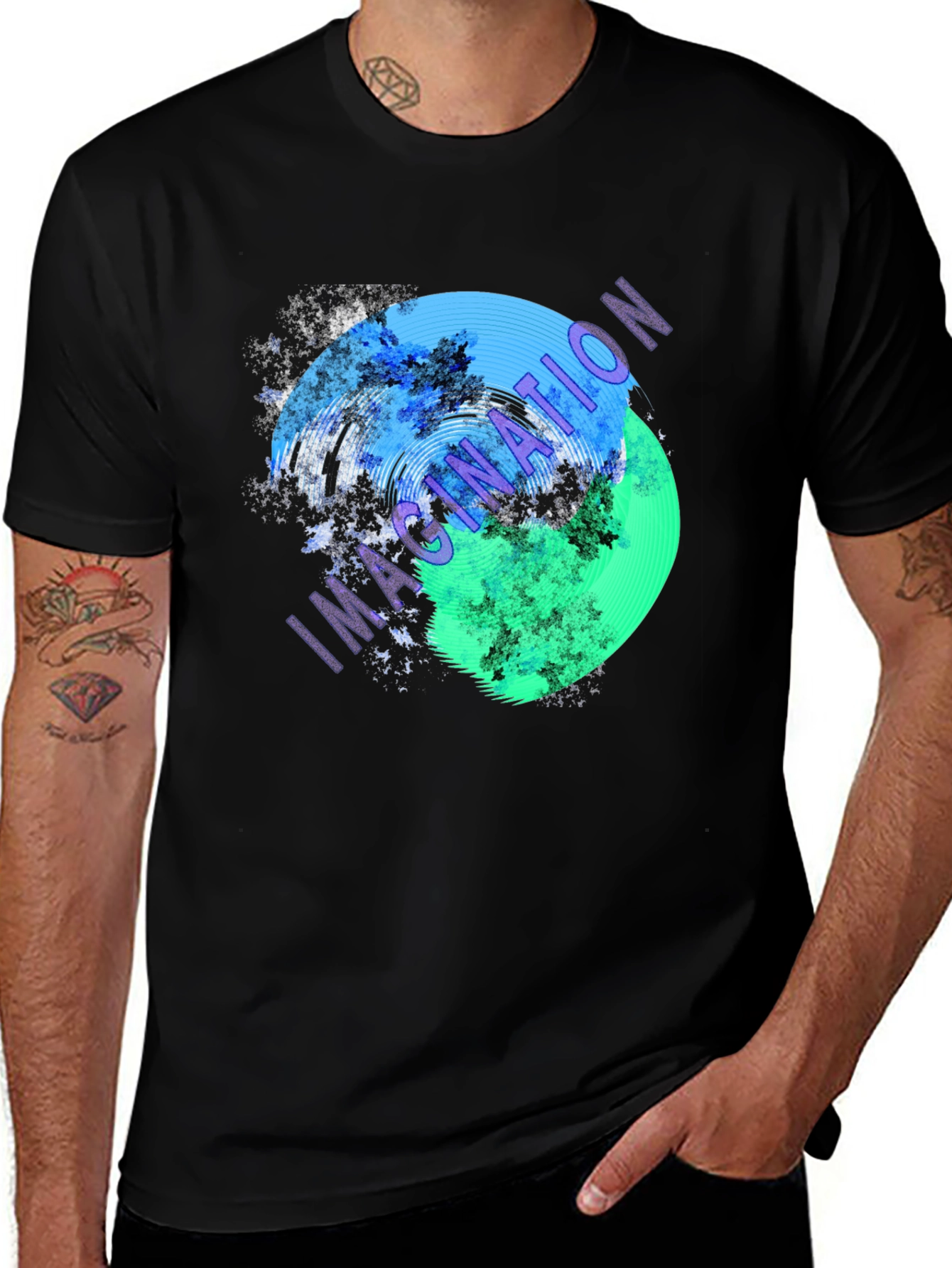 Variant 18 of Imagination Graphic T-Shirt - Cool Abstract Design