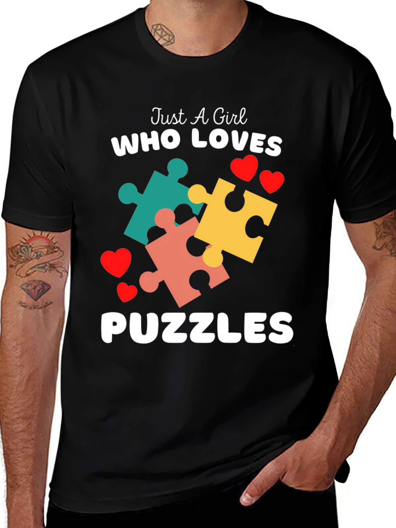 Variant 9 of Just A Girl Who Loves Puzzles T-Shirt