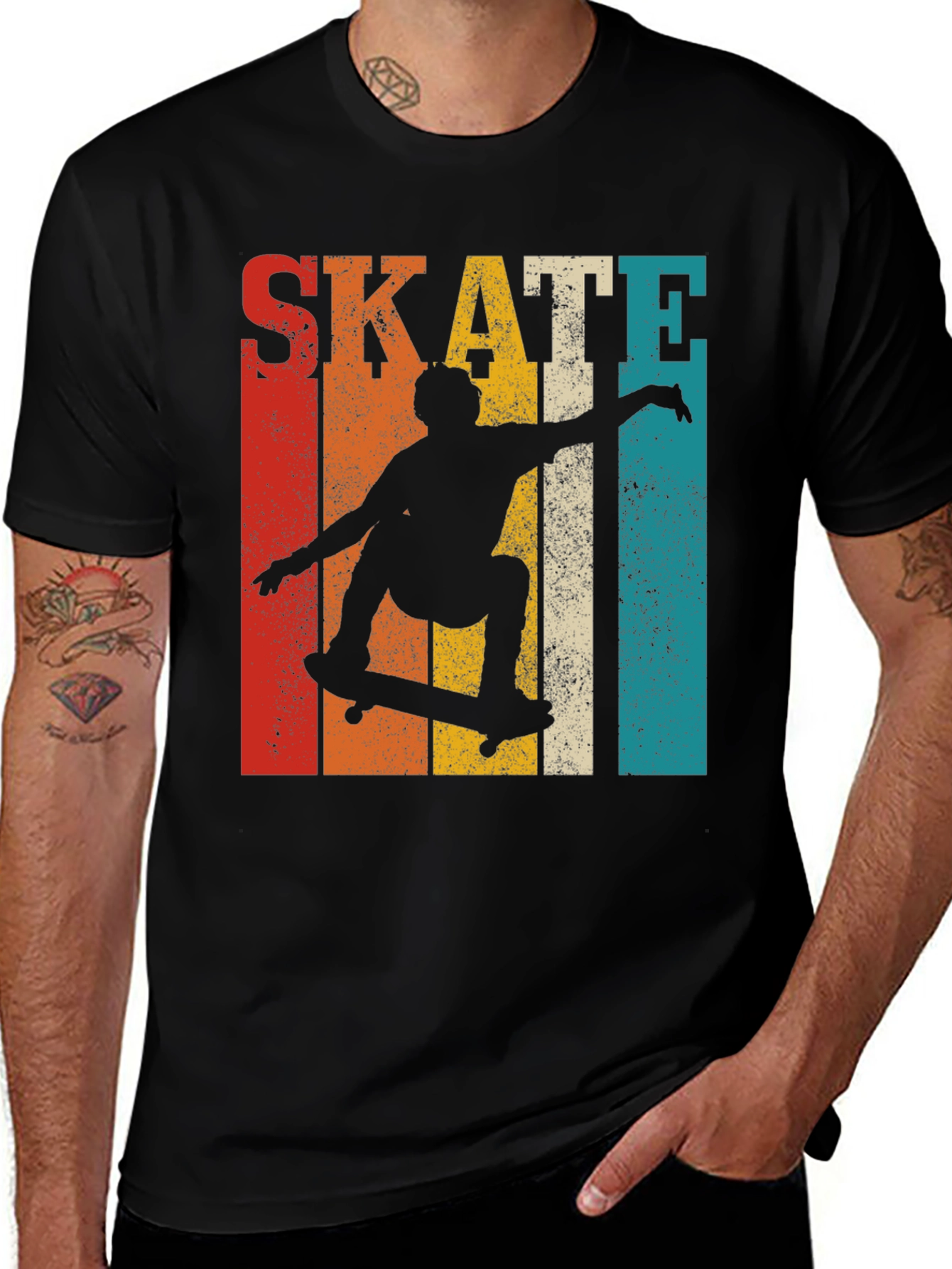 Variant 7 of Retro Skateboarding Graphic T-Shirt