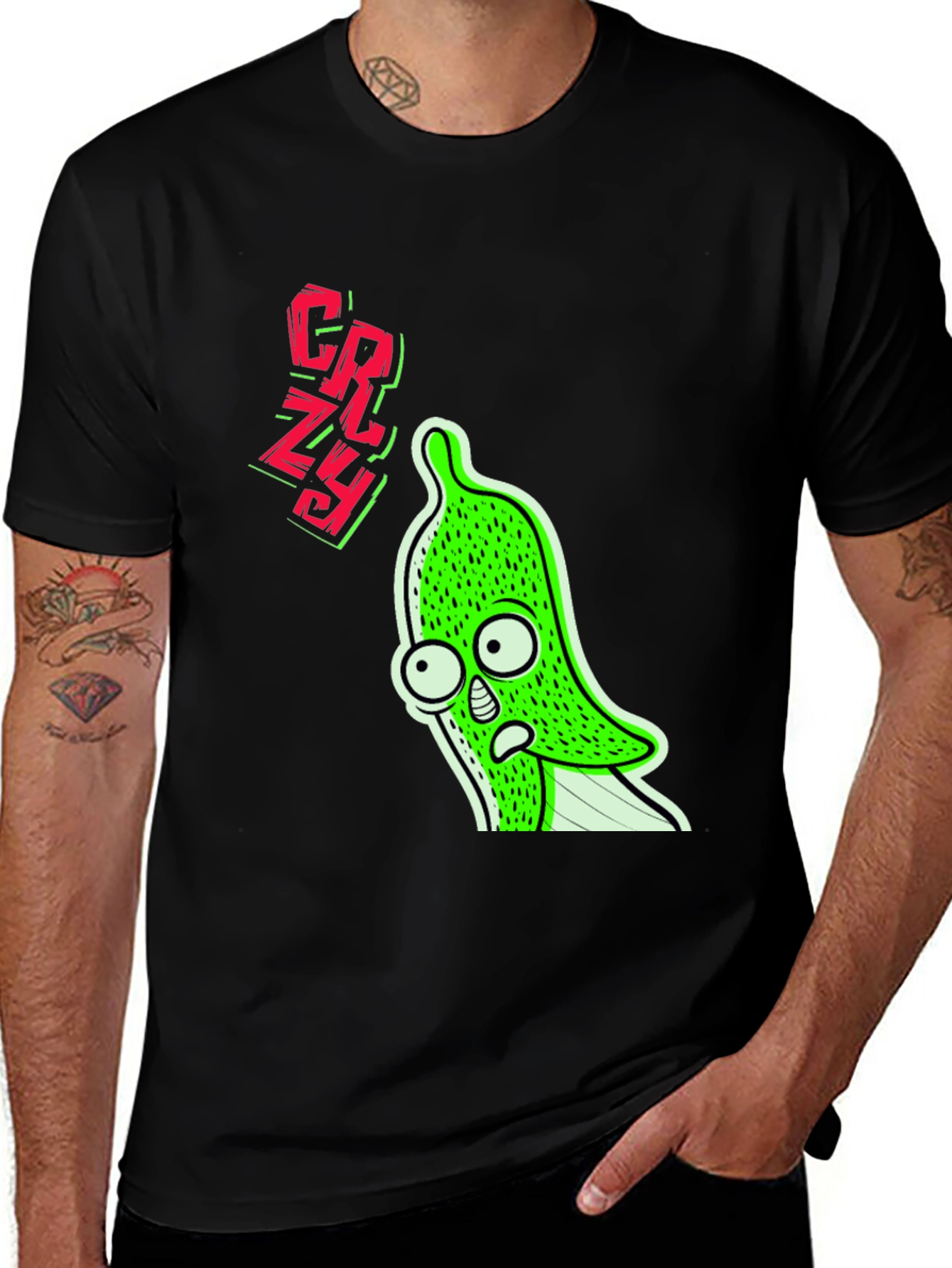 Variant 19 of Crazy Pepper Graphic Tee - Funny Cartoon Shirt