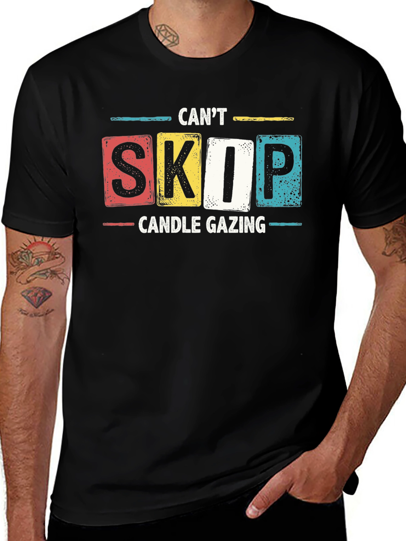 Variant 21 of Can't Skip Candle Gazing T-Shirt - Novelty Graphic Tee