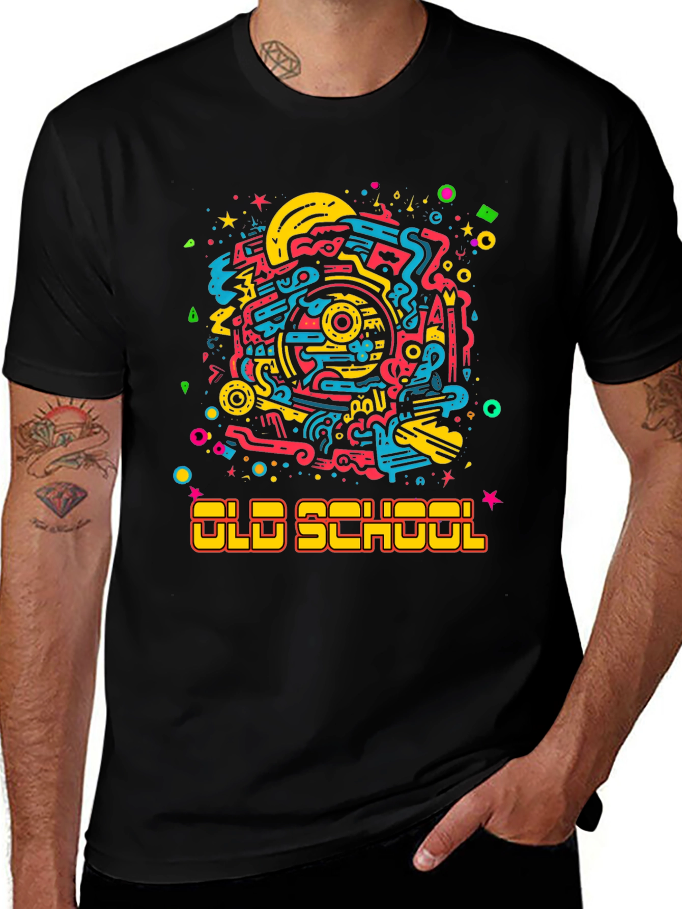 Variant 11 of Old School Retro Graphic T-Shirt