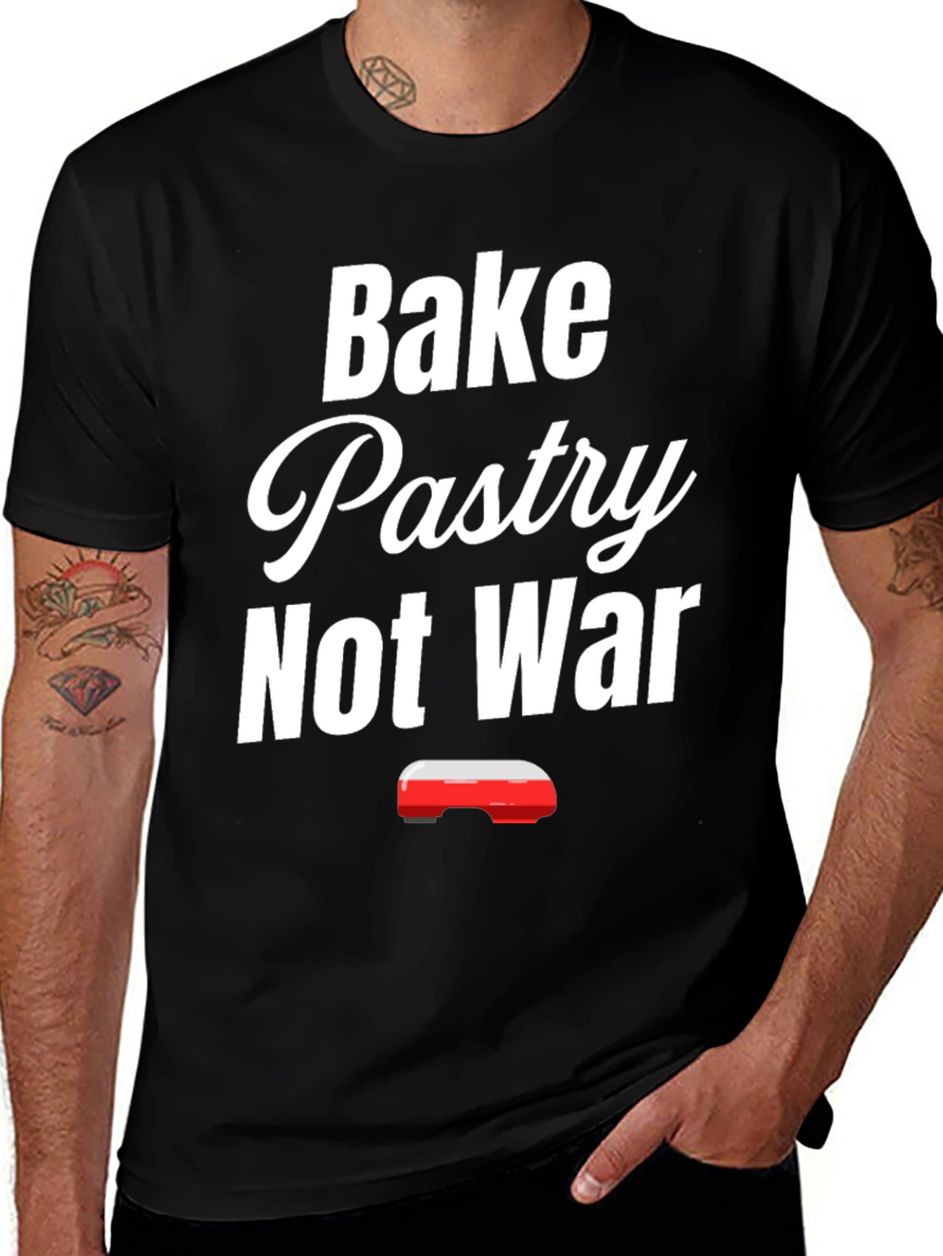 Variant 11 of Bake Pastry Not War T-Shirt - Funny Baker Tee