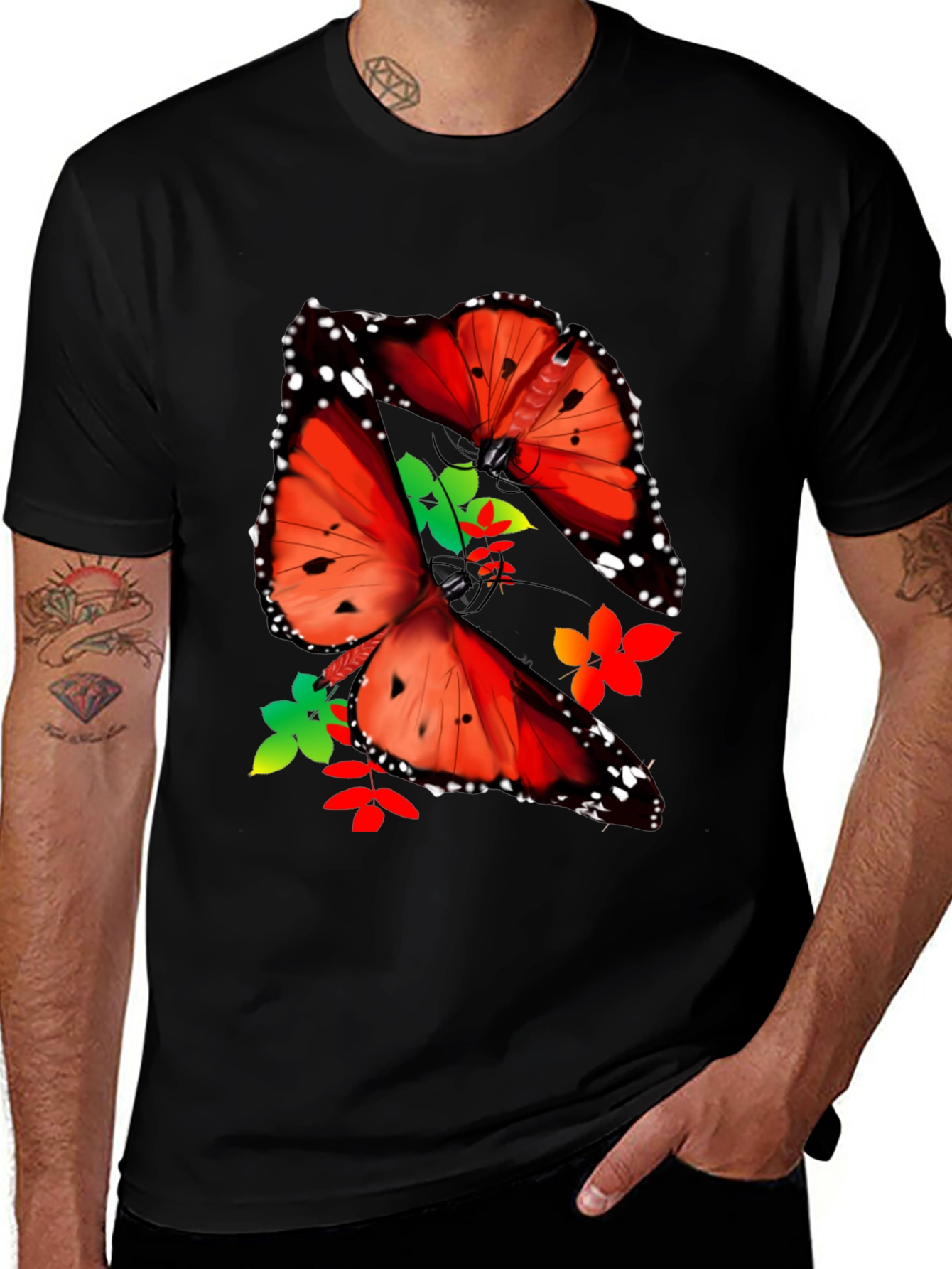 Variant 23 of Butterfly Graphic Print T-Shirt