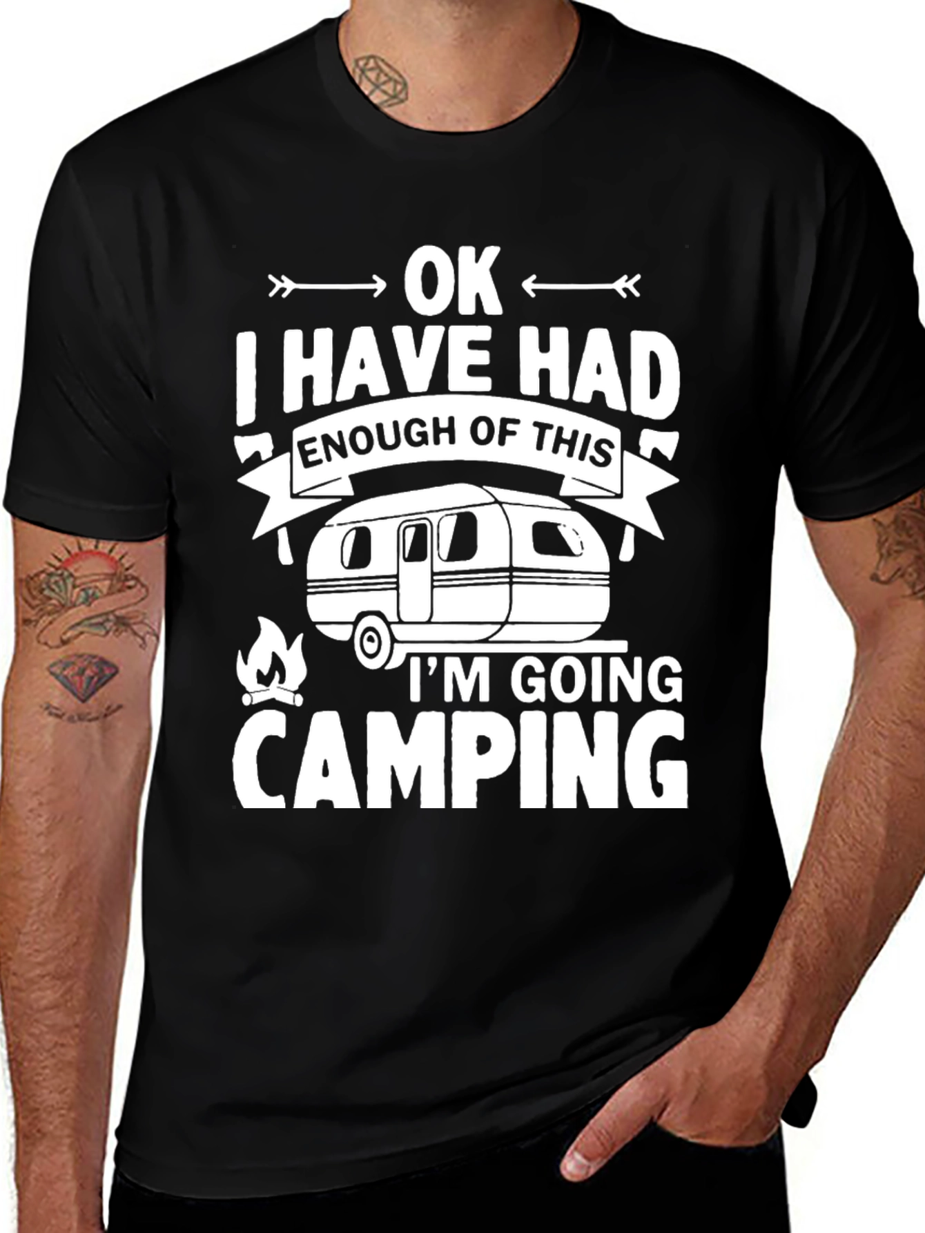 Variant 25 of Funny Camping T-Shirt - OK I Have Had Enough