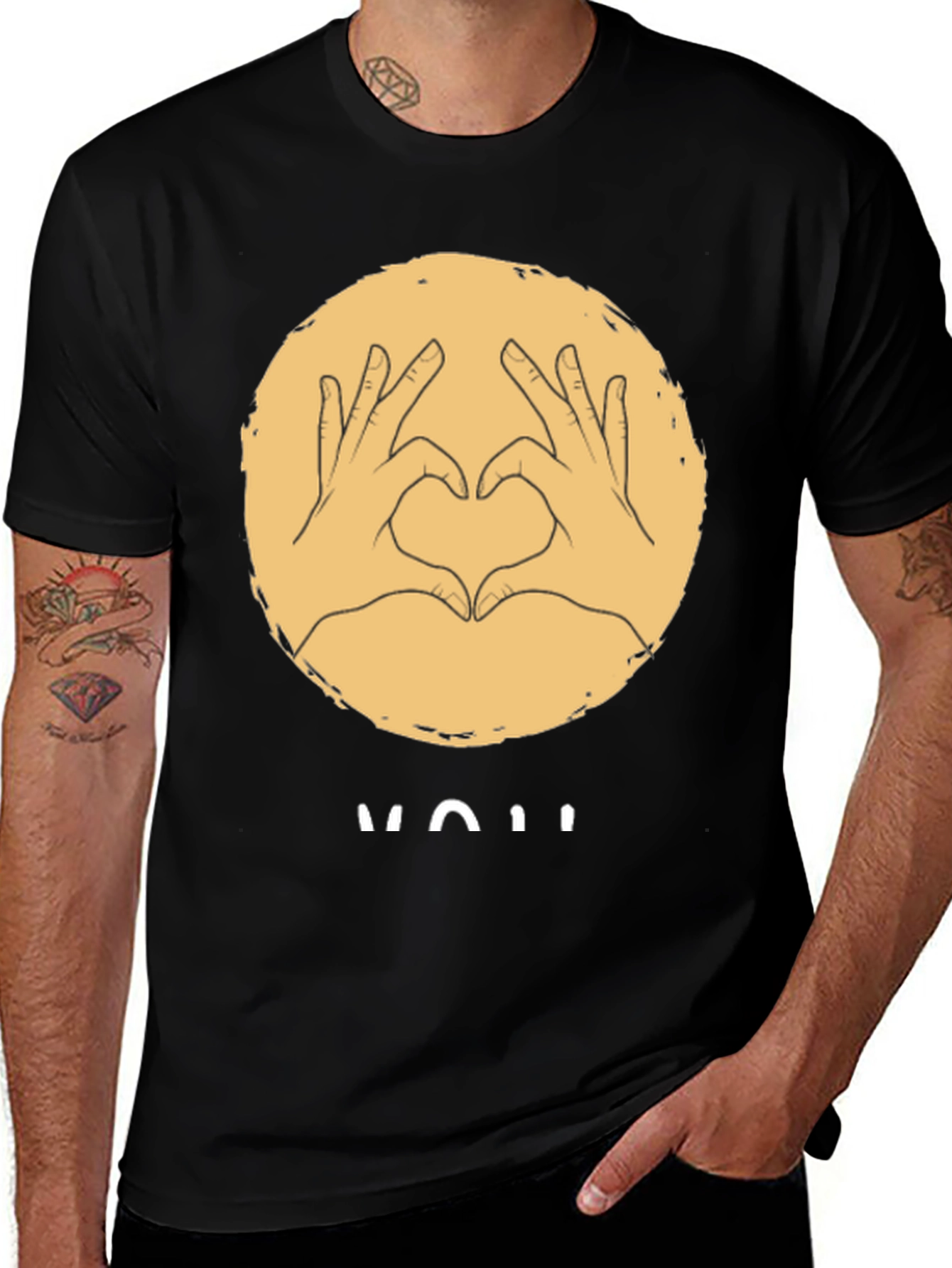 Variant 7 of Love Hand Sign Graphic Tee
