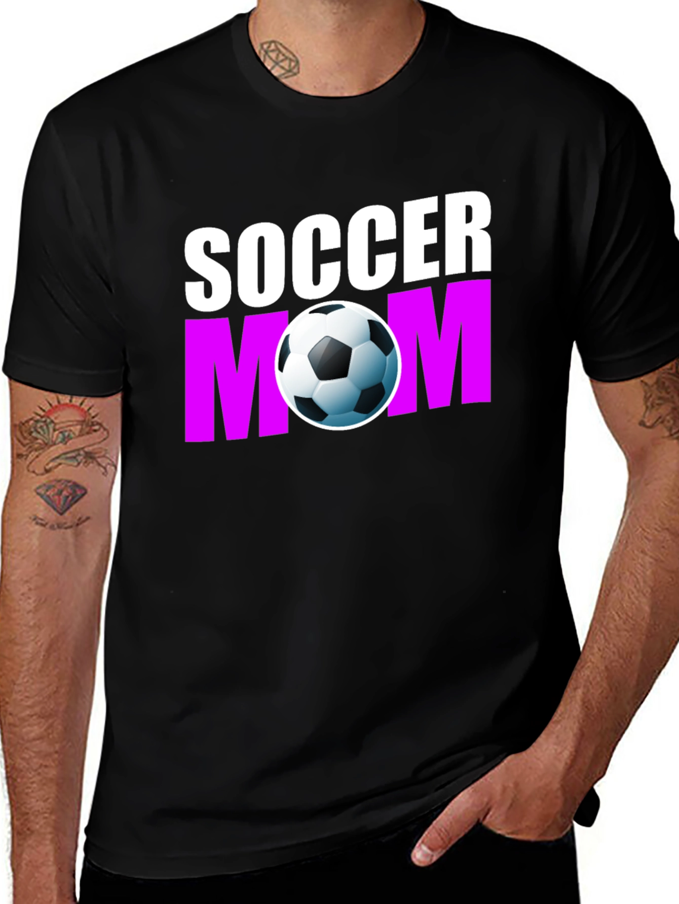 Soccer Mom T-Shirt - Black Graphic Tee