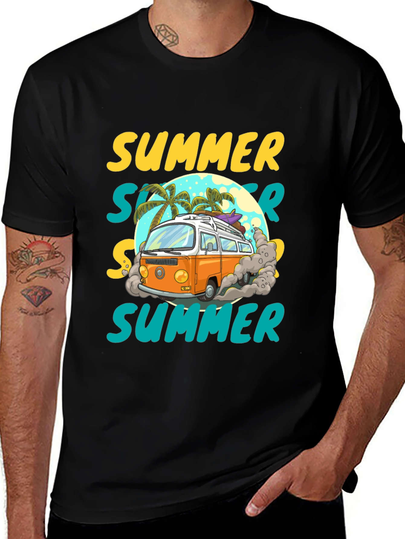 Variant 19 of Summer Van T-Shirt - Beach Vibes
