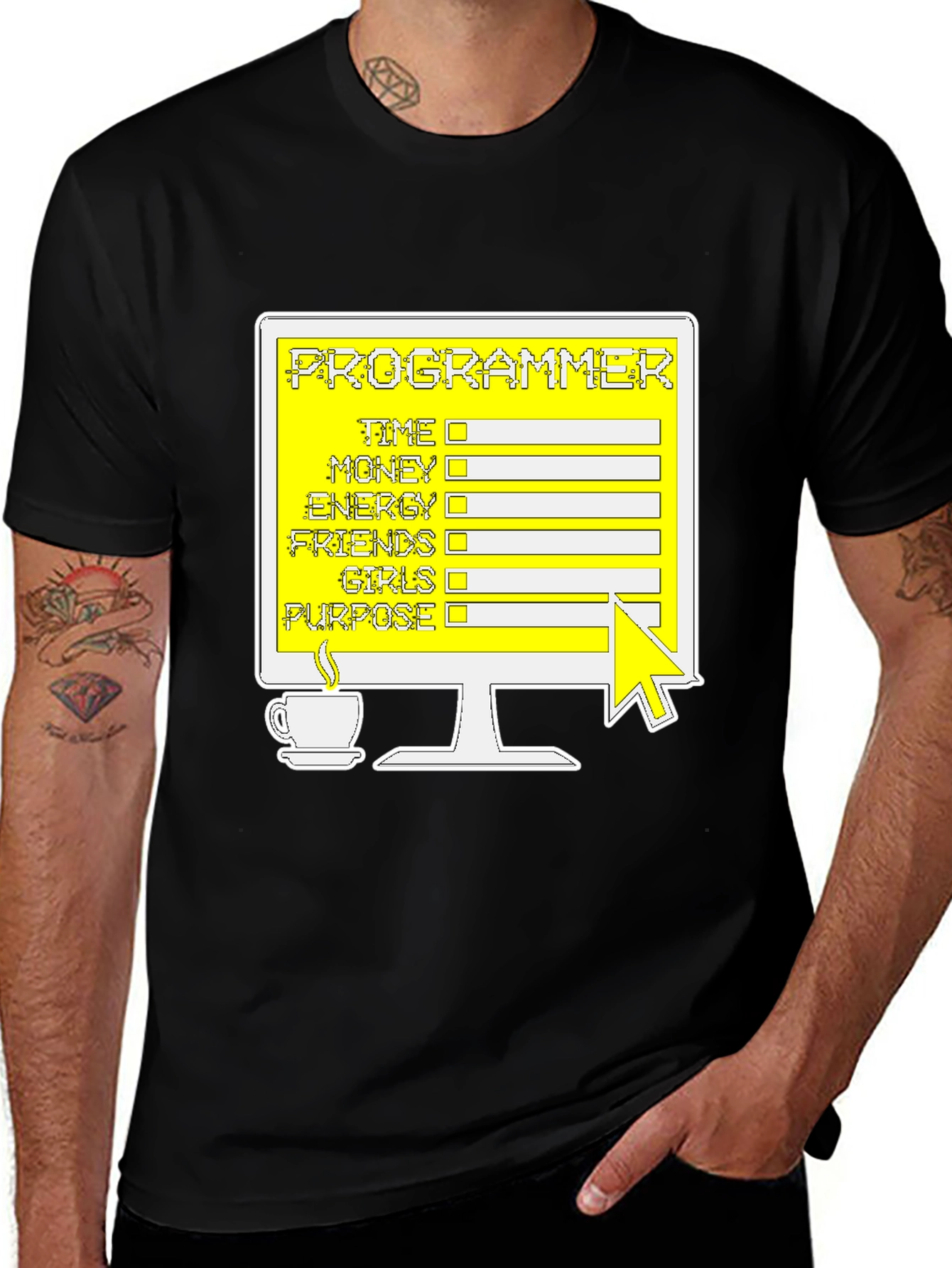 Variant 13 of Programmer T-Shirt: Coding Checklist Novelty Tee