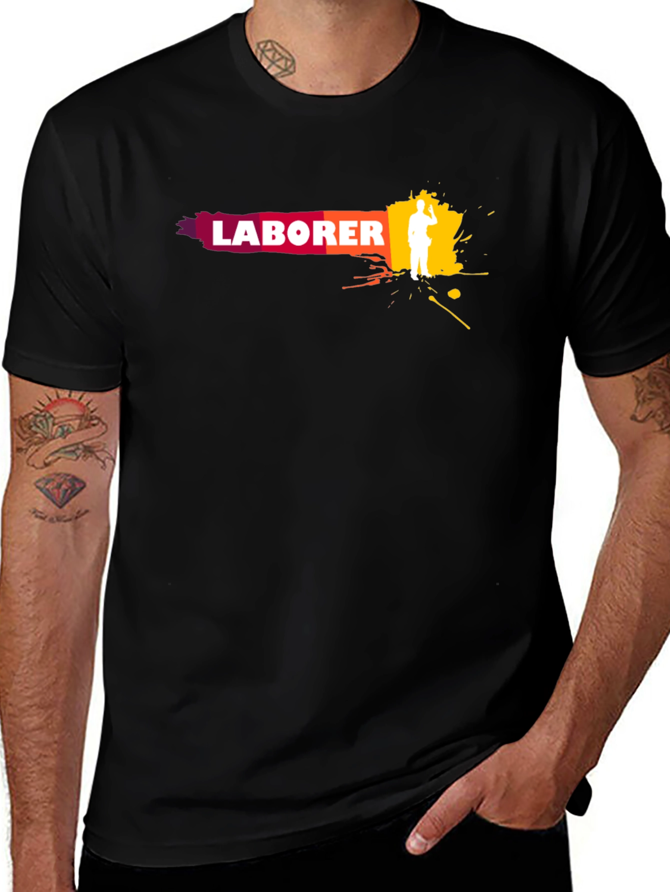 Variant 26 of Laborer Graphic Tee - Stylish Workwear T-Shirt