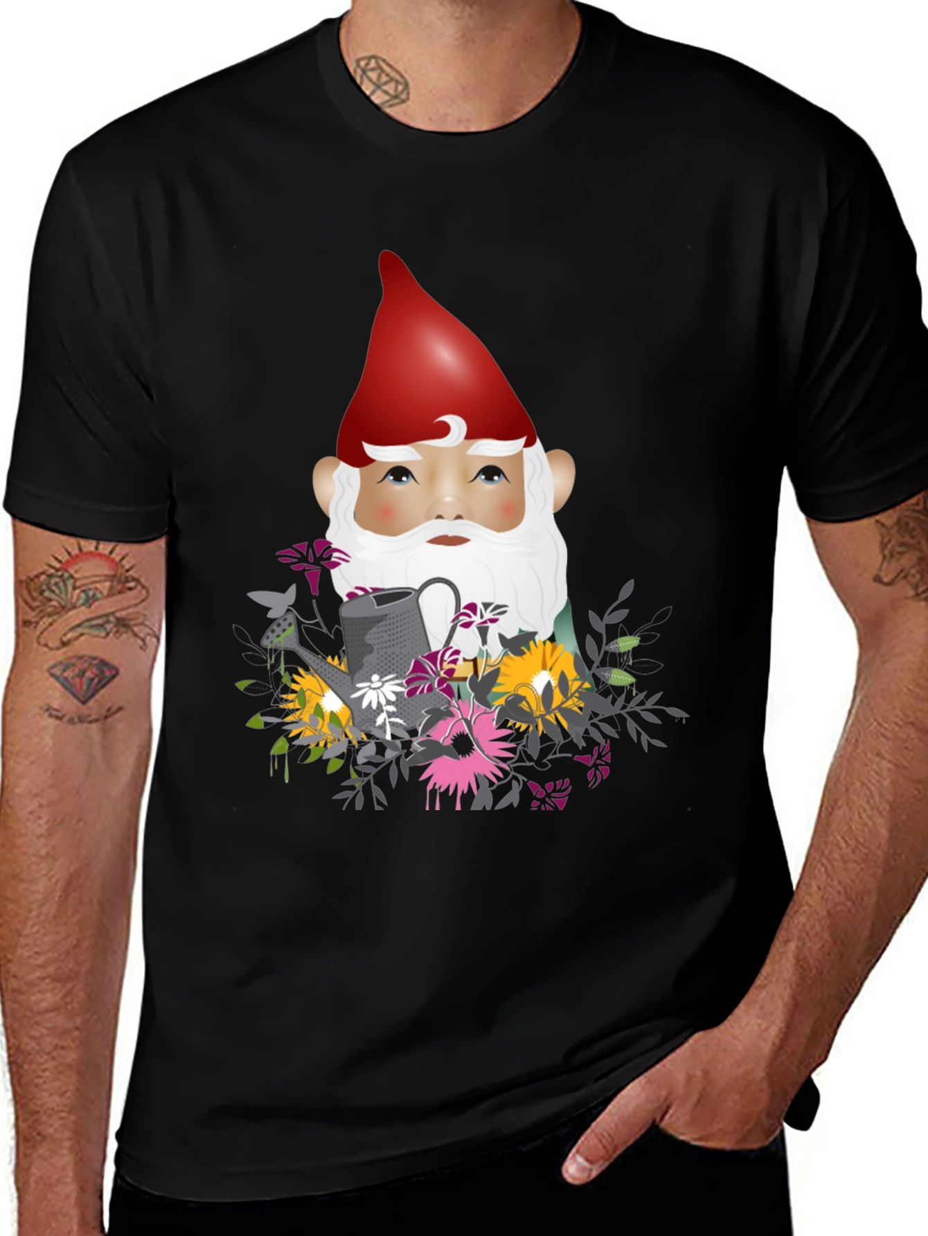Variant 28 of Gnome Gardener Graphic T-Shirt
