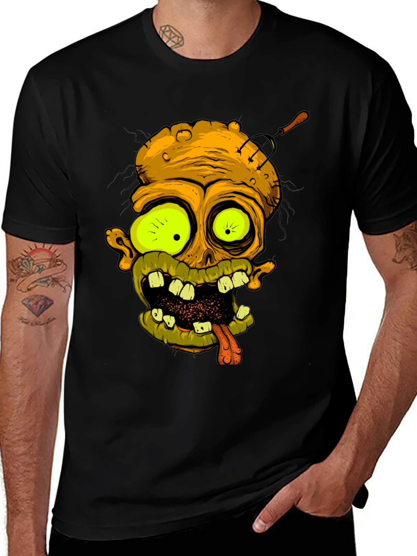 Variant 27 of Zombie Burger Graphic Tee