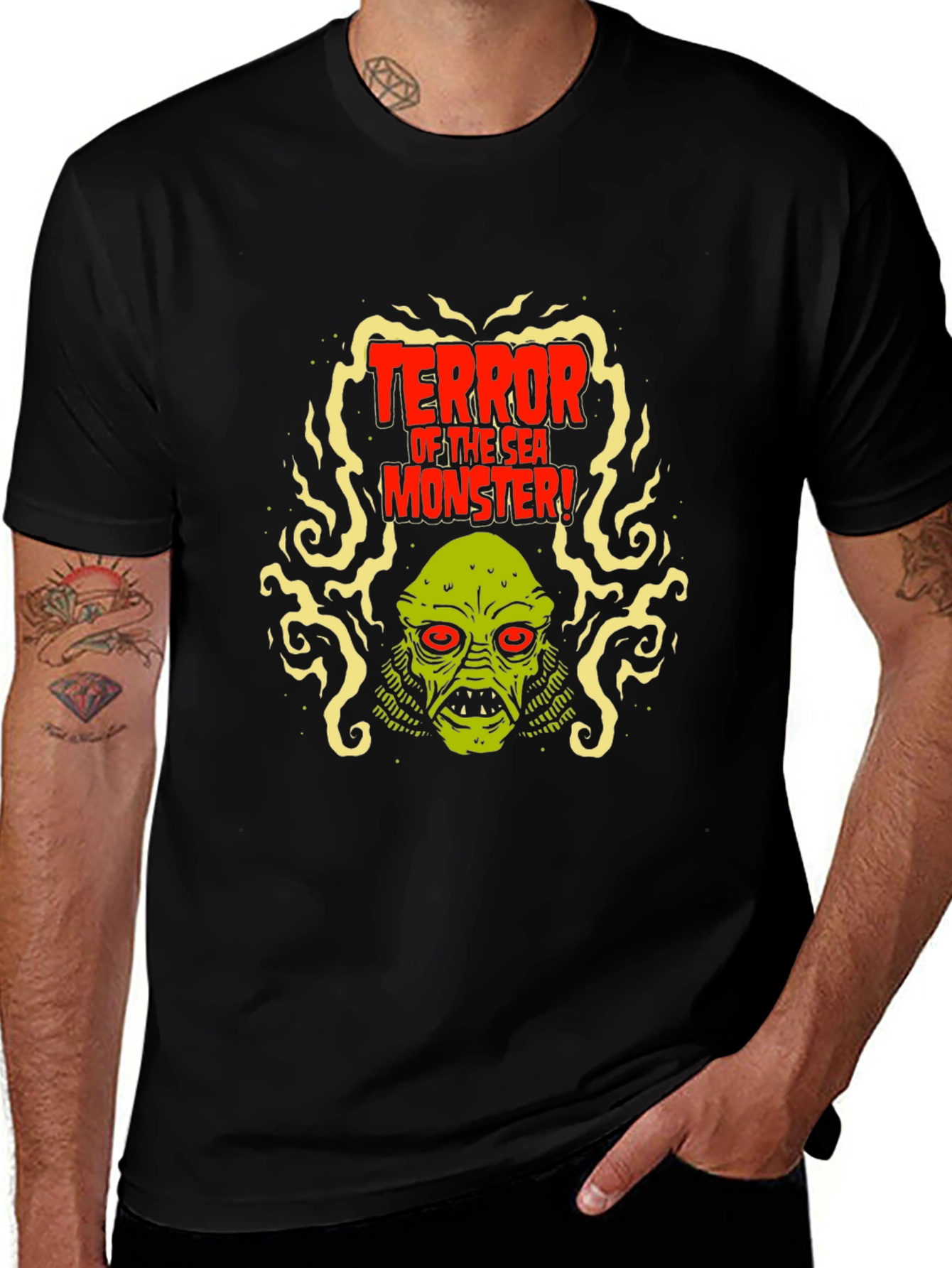 Variant 12 of Terror of the Sea Monster Graphic T-Shirt