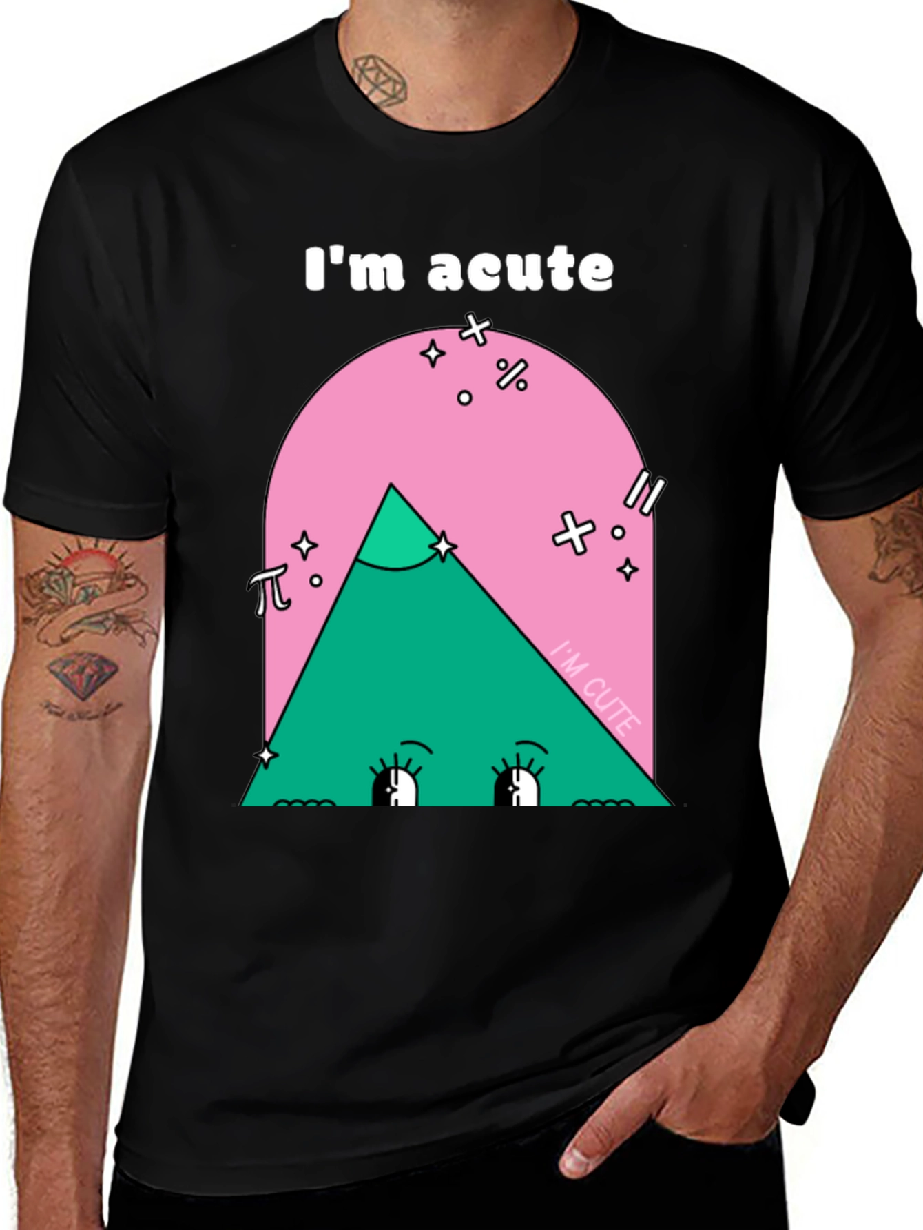 Variant 15 of Funny Math Pun T-Shirt - I'm Acute