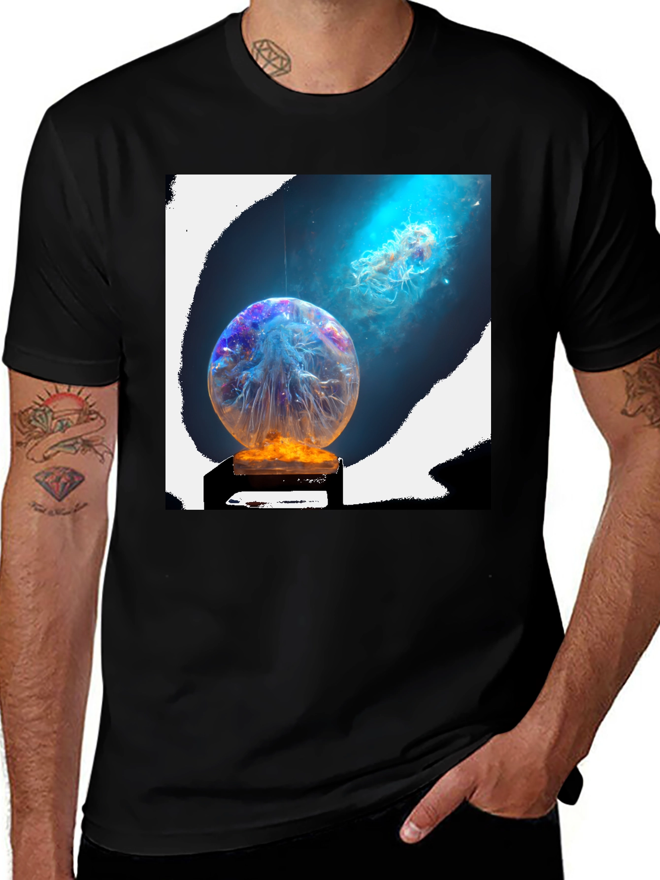 Variant 16 of Mystic Jellyfish Sphere Graphic Tee