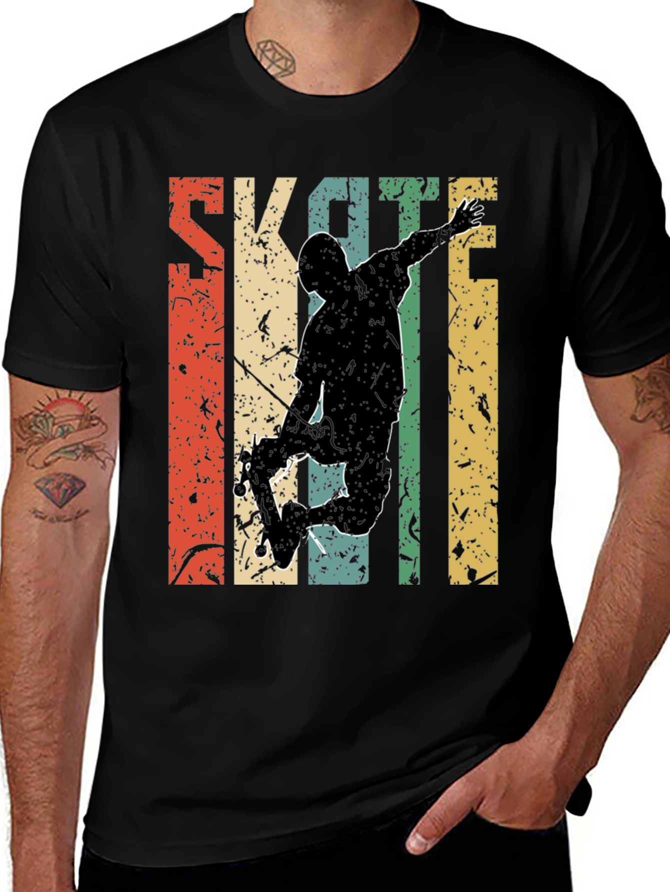 Variant 10 of Retro Skateboarding Graphic Tee