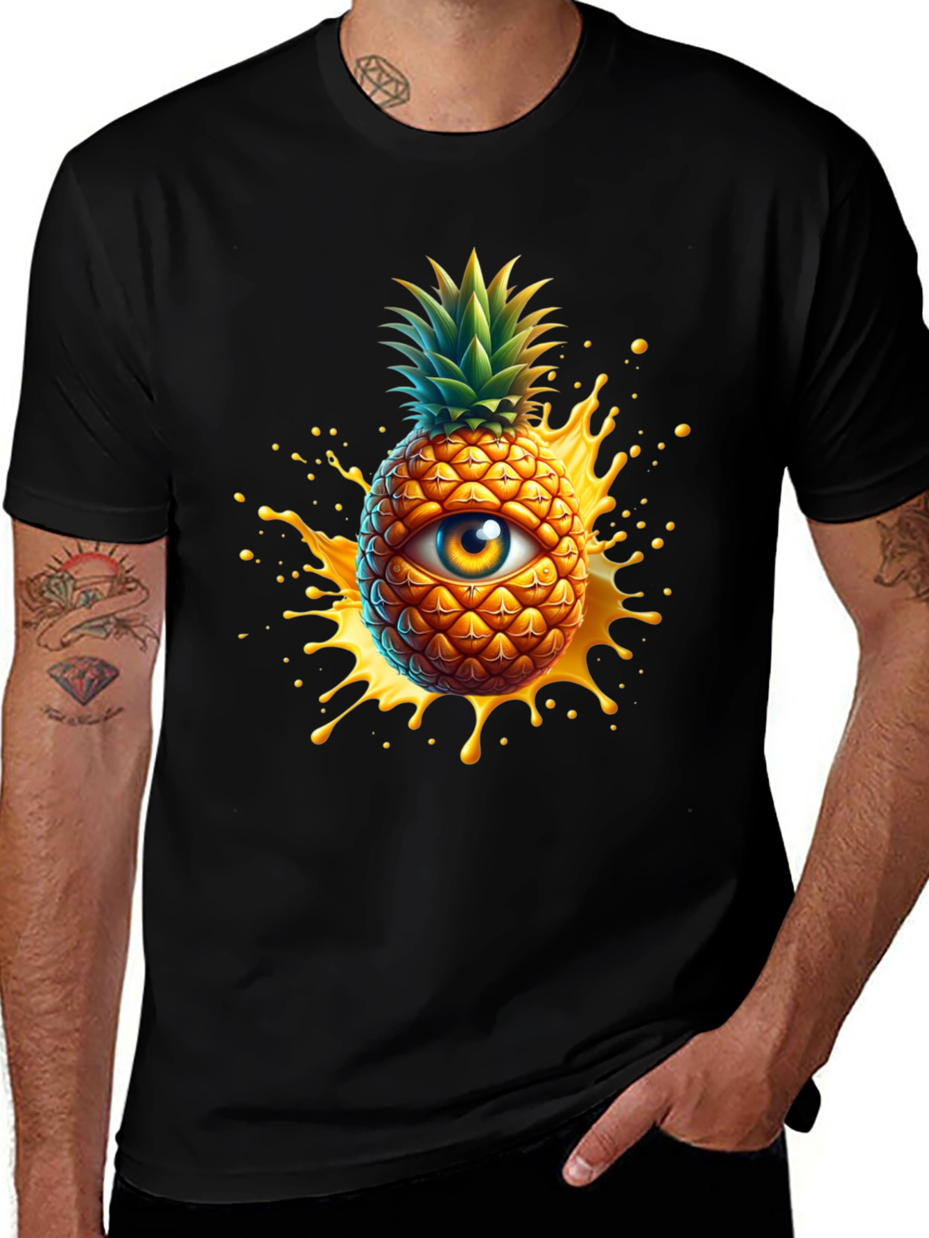 Variant 5 of Pineapple Eye Graphic T-Shirt