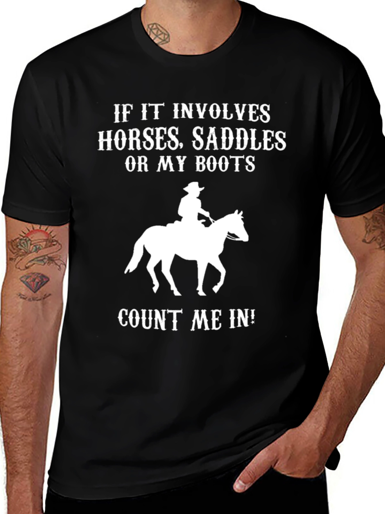 Horses, Saddles, Boots T-Shirt
