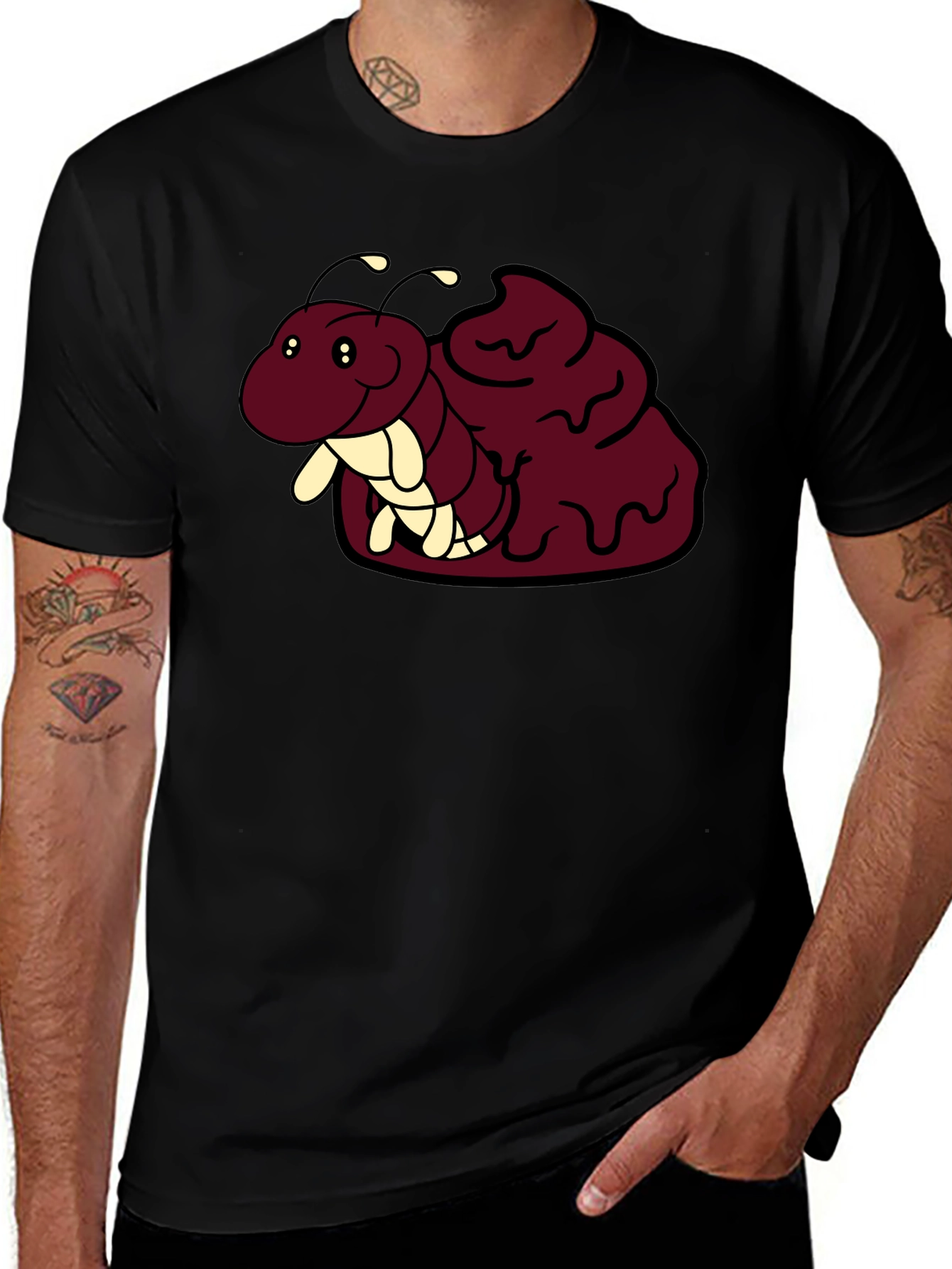 Variant 3 of Ant on Chocolate T-Shirt - Funny Graphic Tee