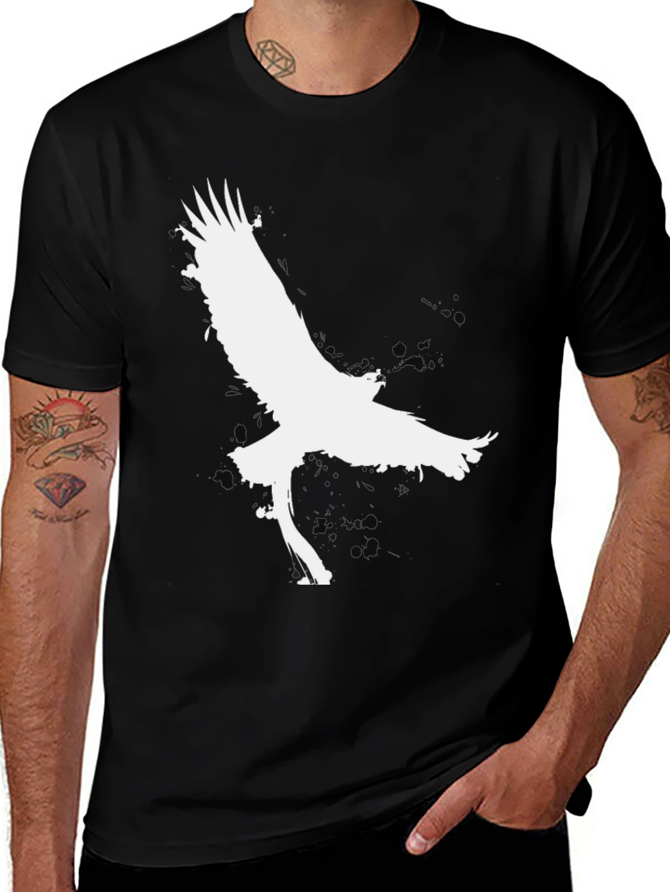 Variant 10 of Eagle Graphic Black T-Shirt