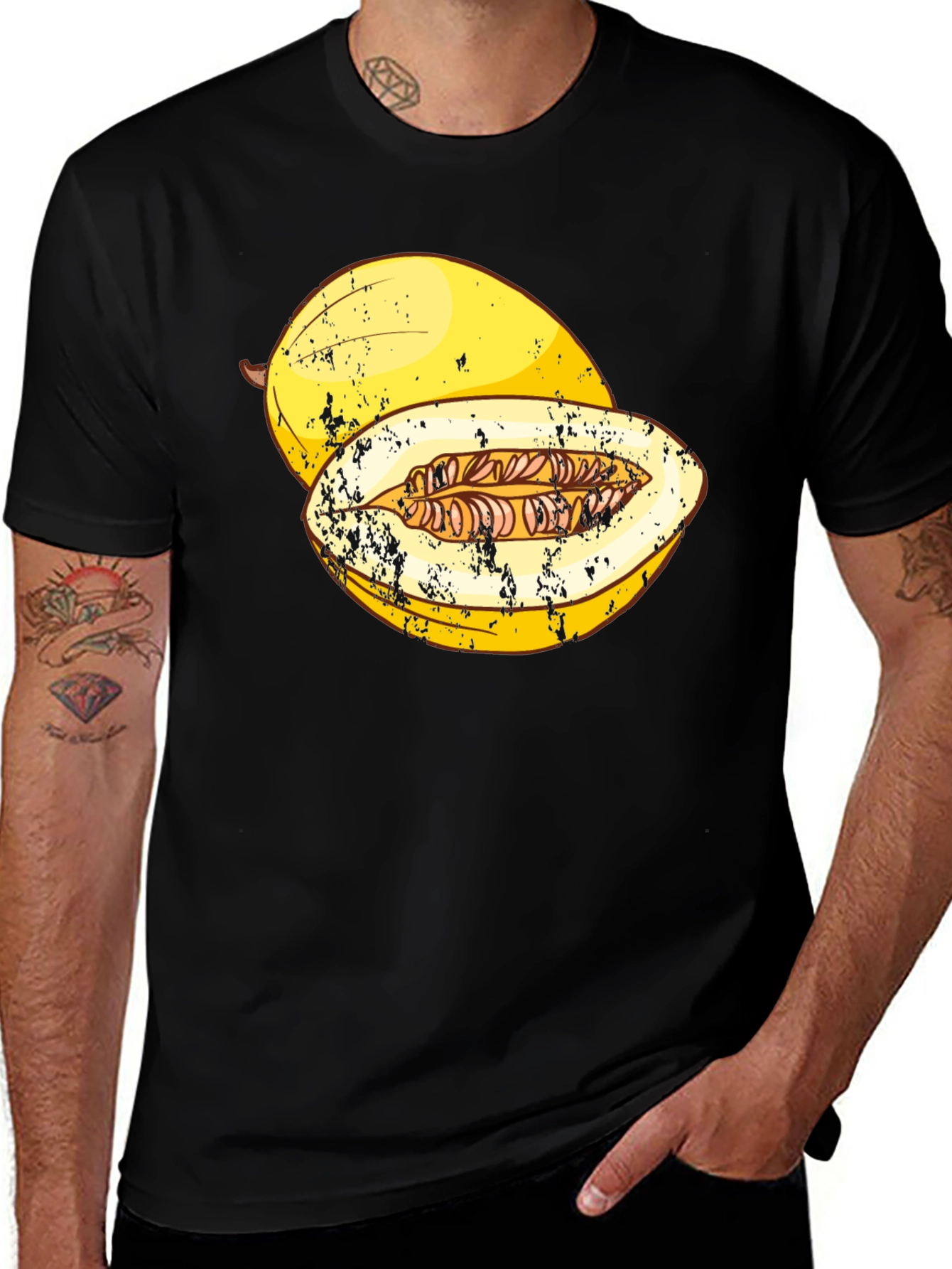 Variant 5 of Melon Graphic T-Shirt - Funny Fruit Tee