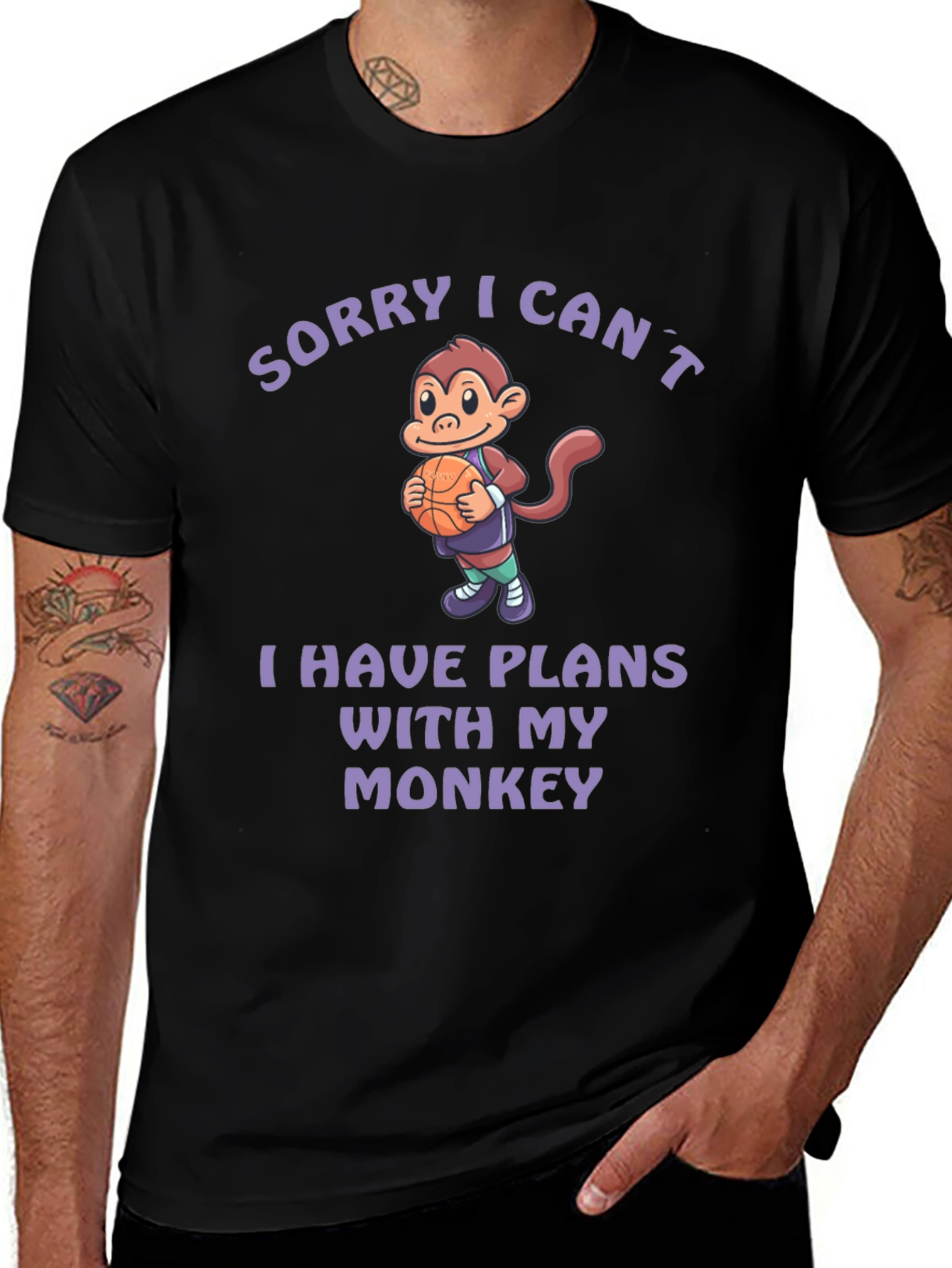 Variant 25 of Funny Monkey Plans T-Shirt