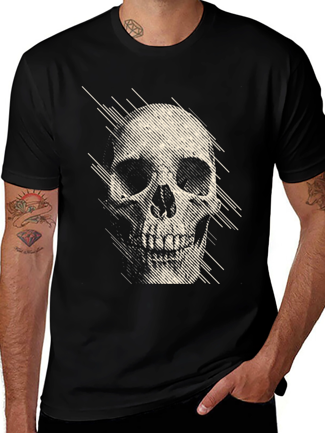 Edgy Skull Graphic T-Shirt