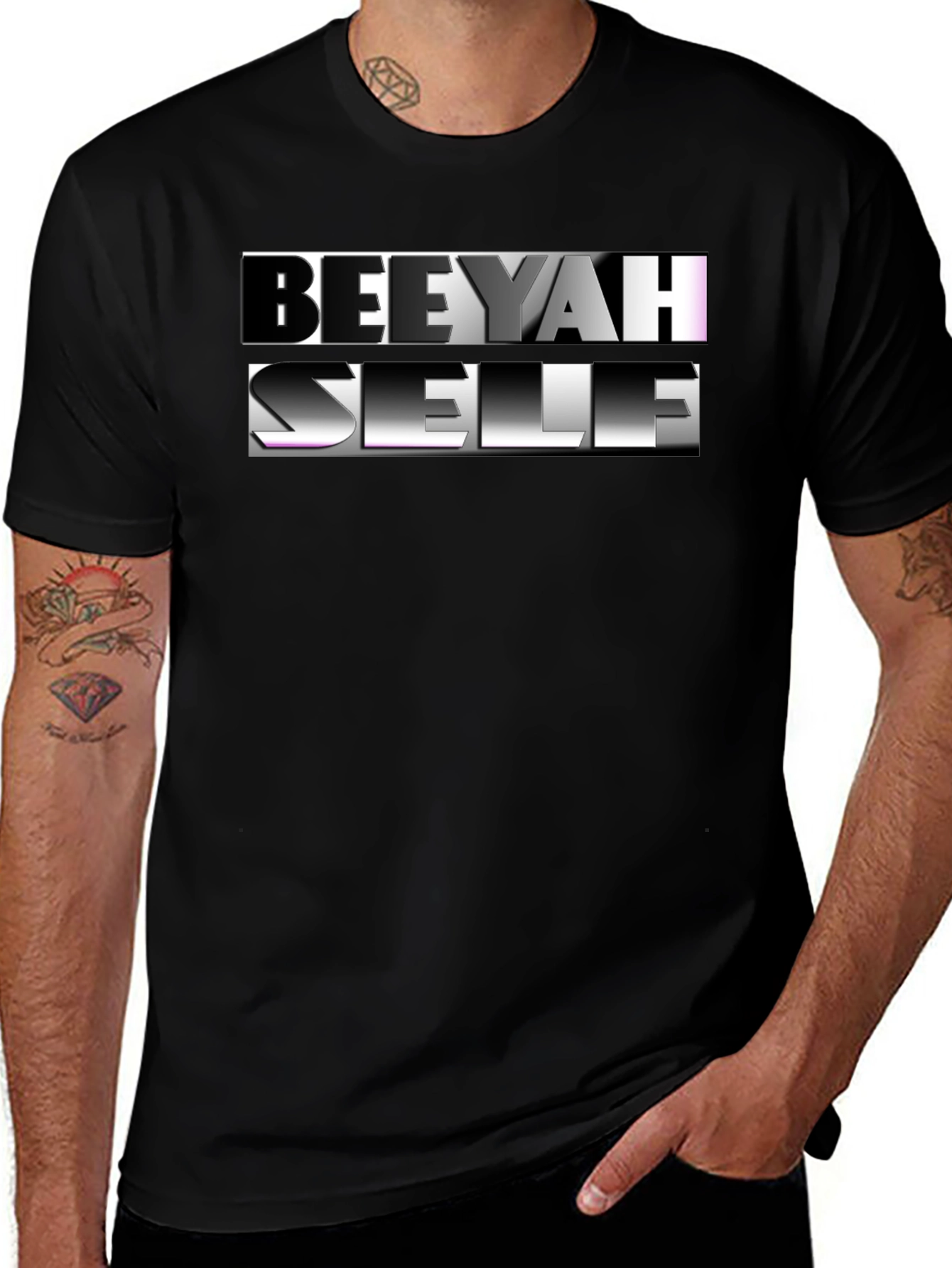 Variant 18 of Beeyah Self Graphic T-Shirt - Stylish Men's Tee