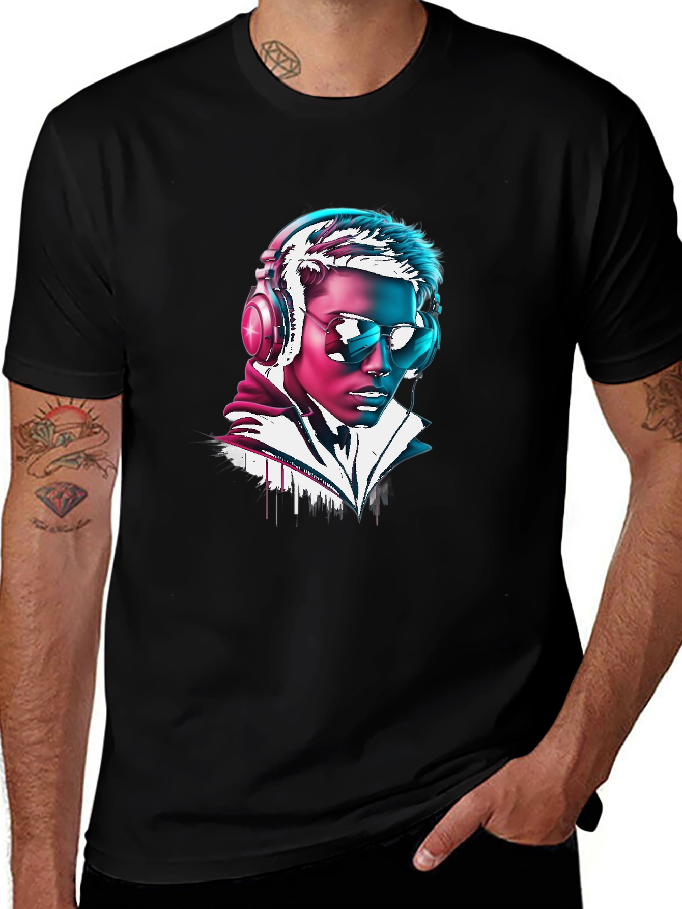 Variant 16 of Neon DJ Graphic Tee